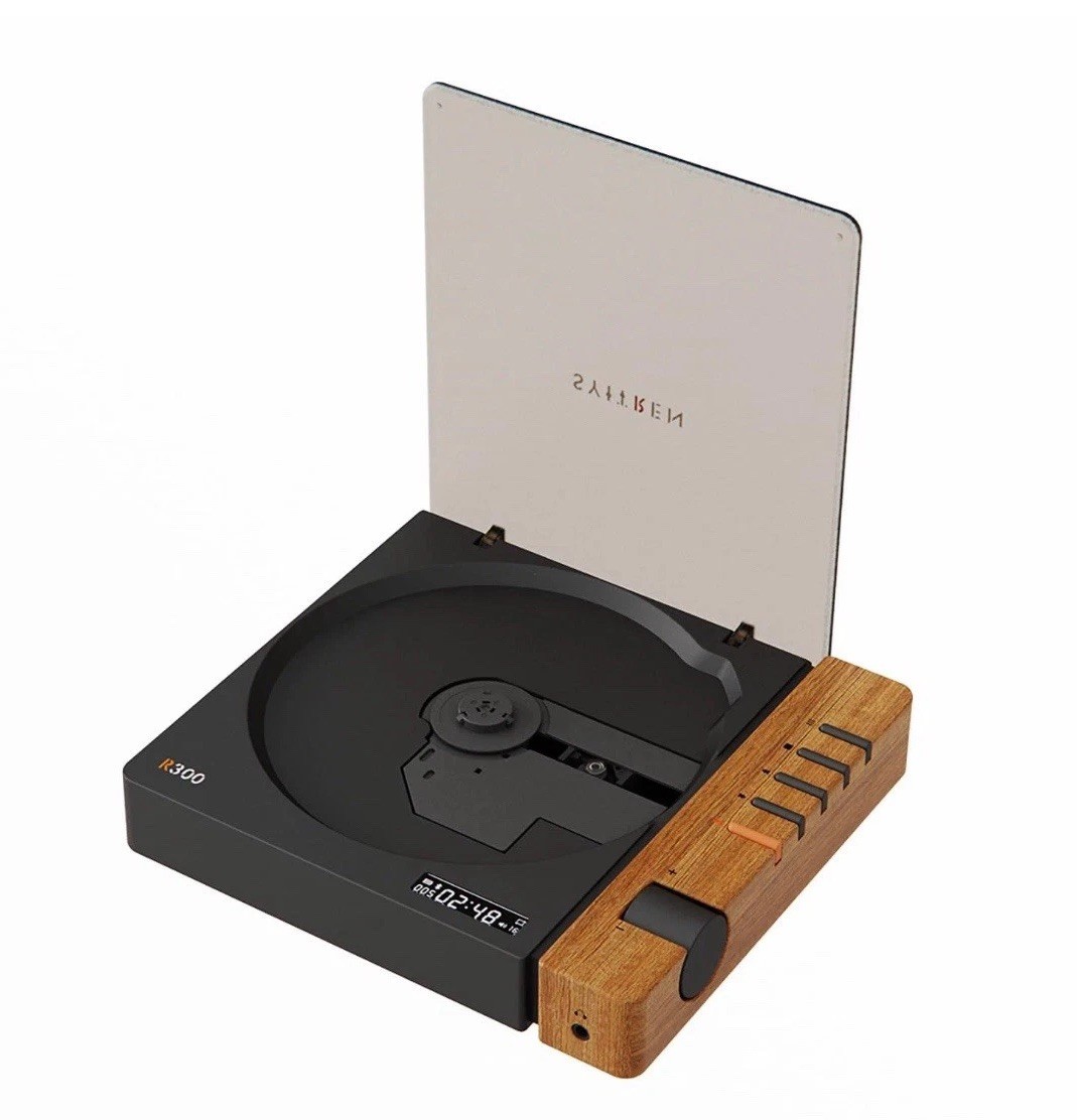 Syitren R300 Bluetooth CD Player Wood Desktop Stereo Remote AUX USB Syitren R300 Bluetooth CD Player Wood Desktop Stereo Remote AUX USB