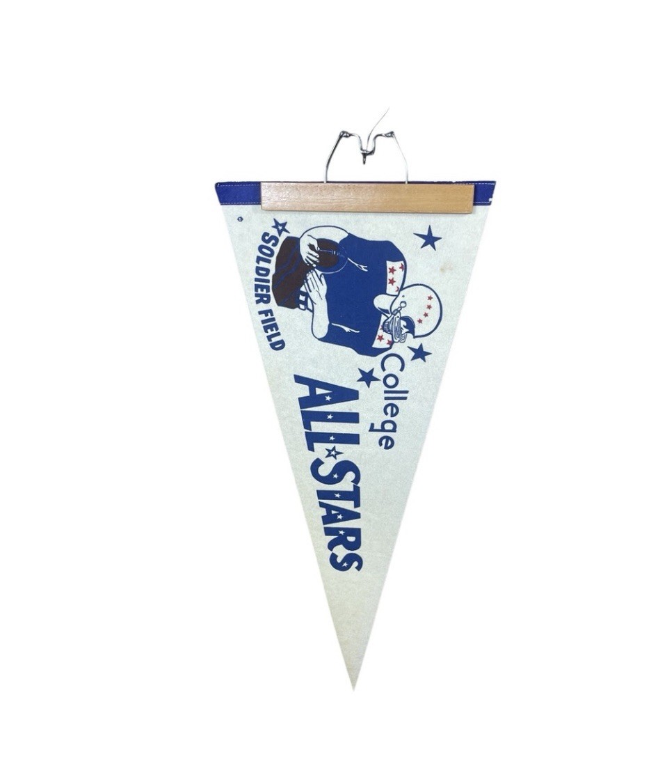 Original Vintage 1960- 70’s NCAA College Allstars Football Men’s Stadium Pennant