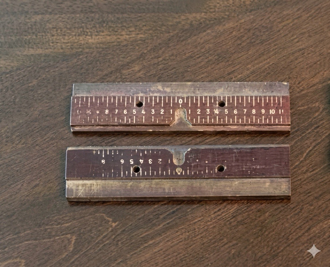 New Hermes Engravograph Centering Scale Ruler Bars Engraving Vise Clamp