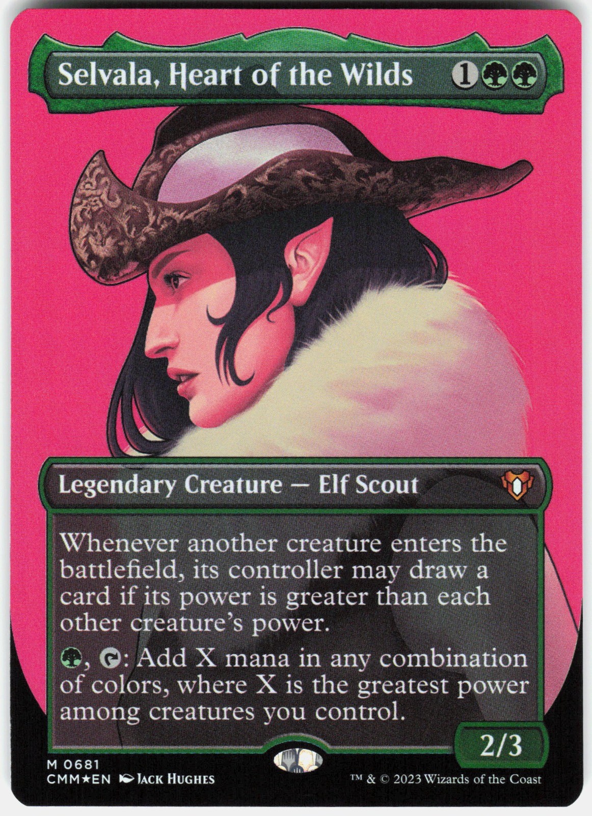 Selvala Heart of the Wilds Borderless Foil M Commander Masters 681 NM Selvala Heart of the Wilds Borderless Foil M Commander Masters 681 NM