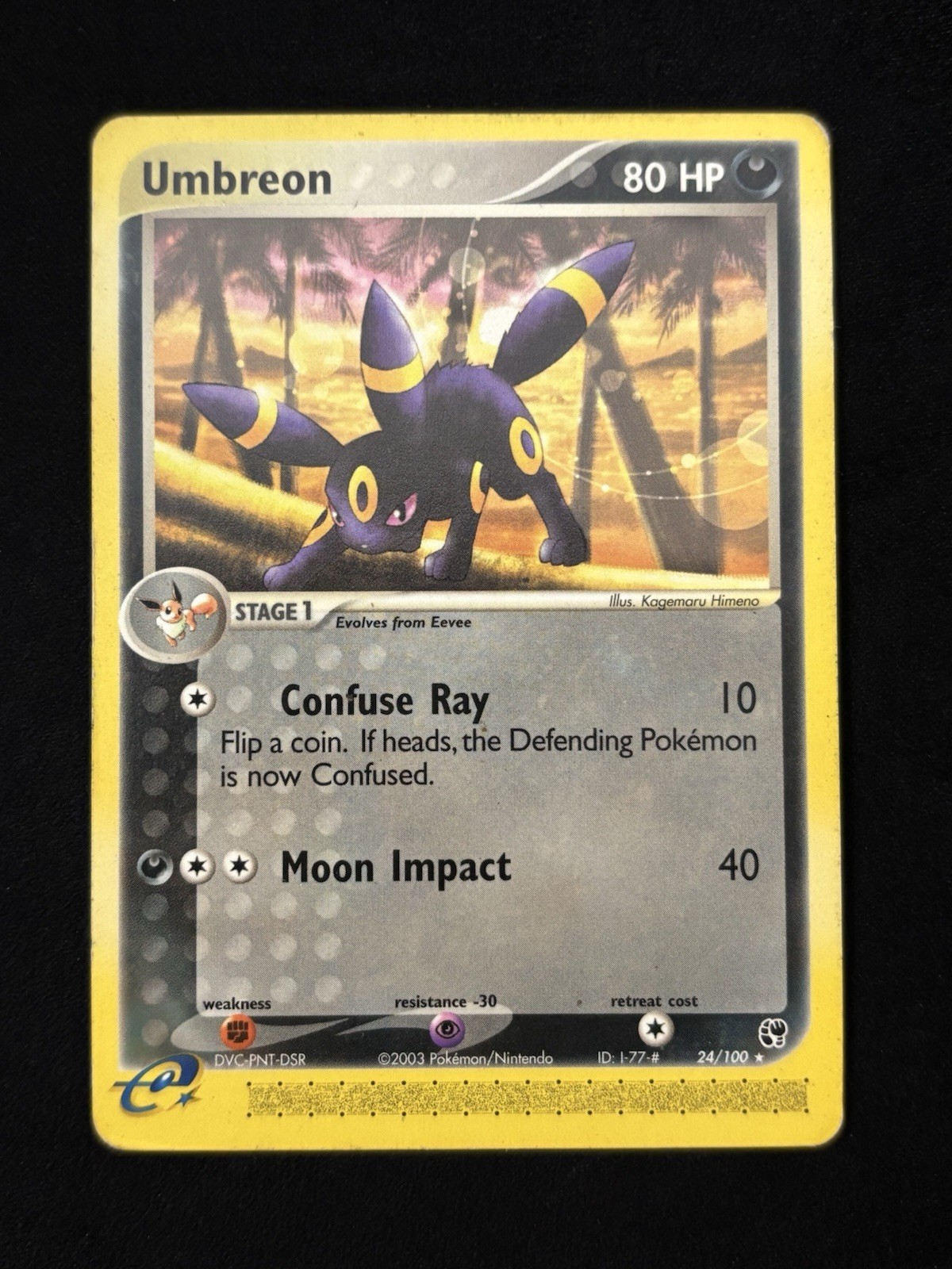 Umbreon 24/100 EX Sandstorm Regular Pokémon TCG - MP