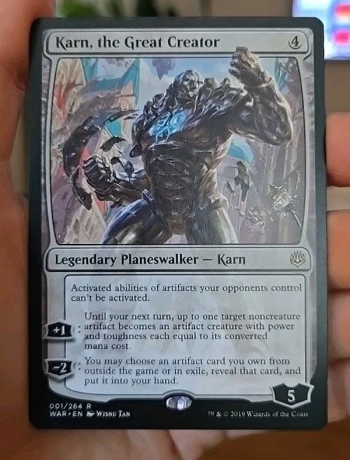 MTG Karn, the Great Creator War of the Spark Regular Rare English #001/264 2019