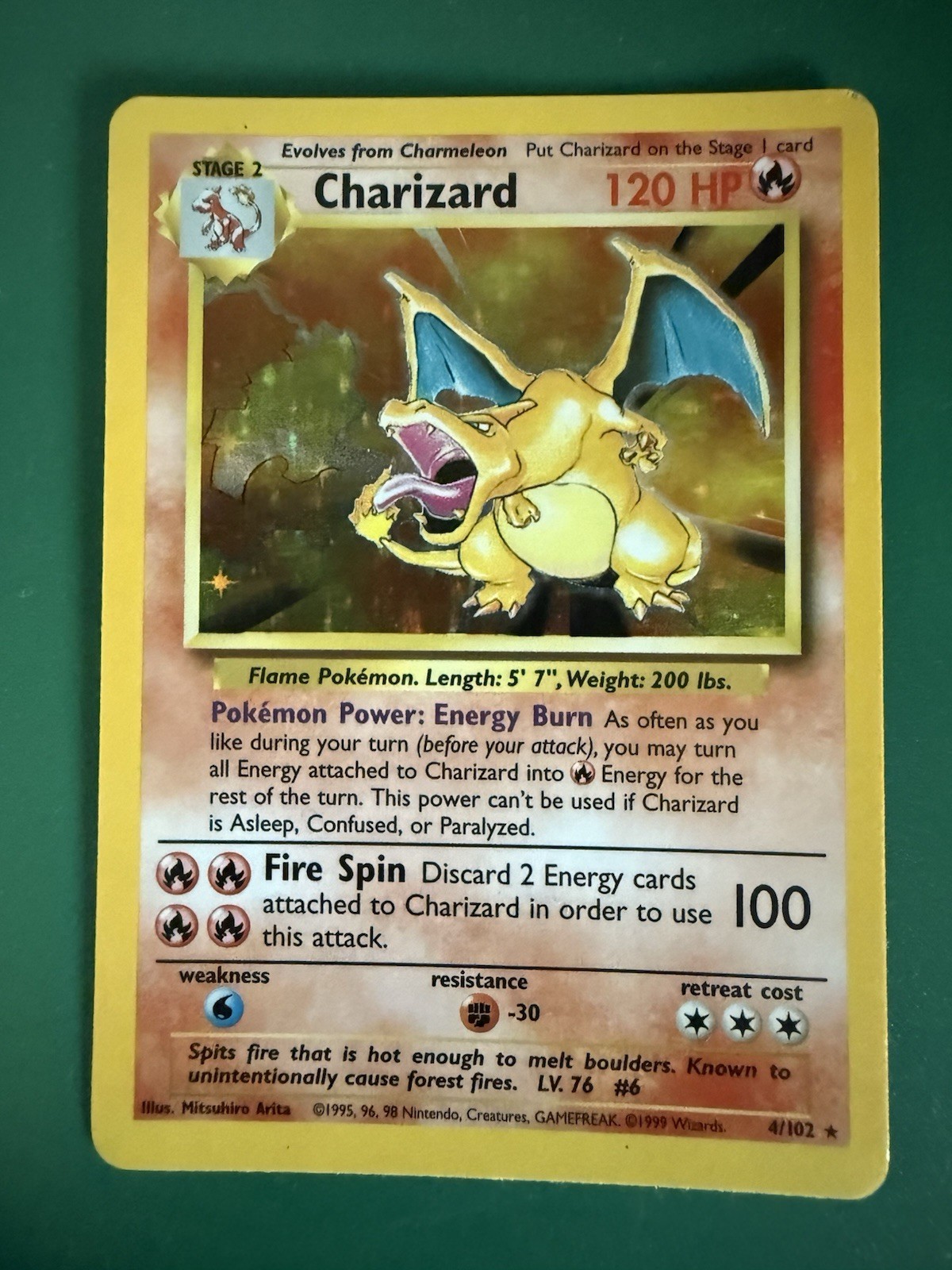 Charizard 4/102 Base Set Holo Charizard 4/102 Base Set Holo