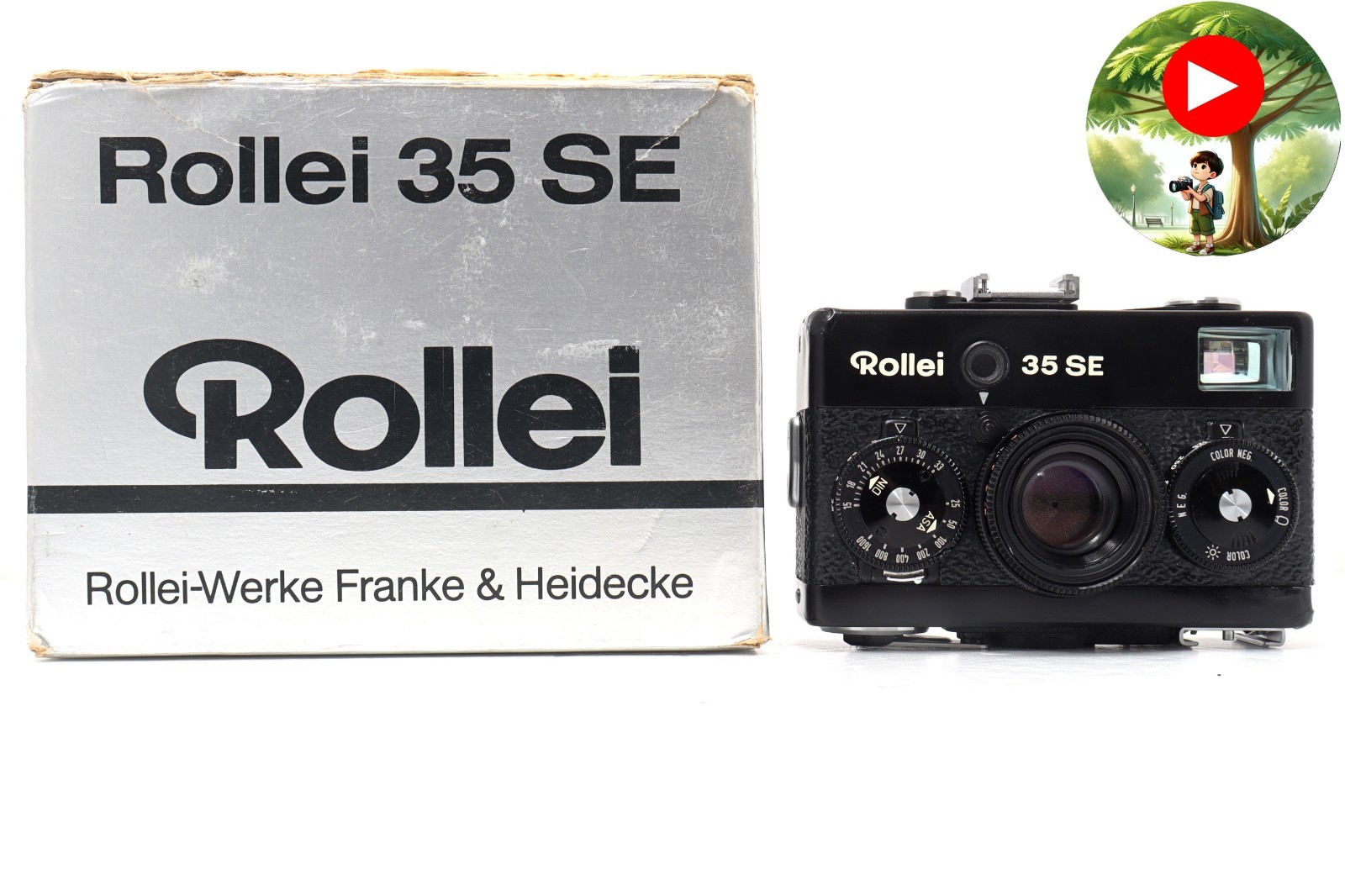 Meter Works[NEAR MINT/BOX] Rollei 35 SE Film Camera Sonnar 40mm 2.8 from Japan