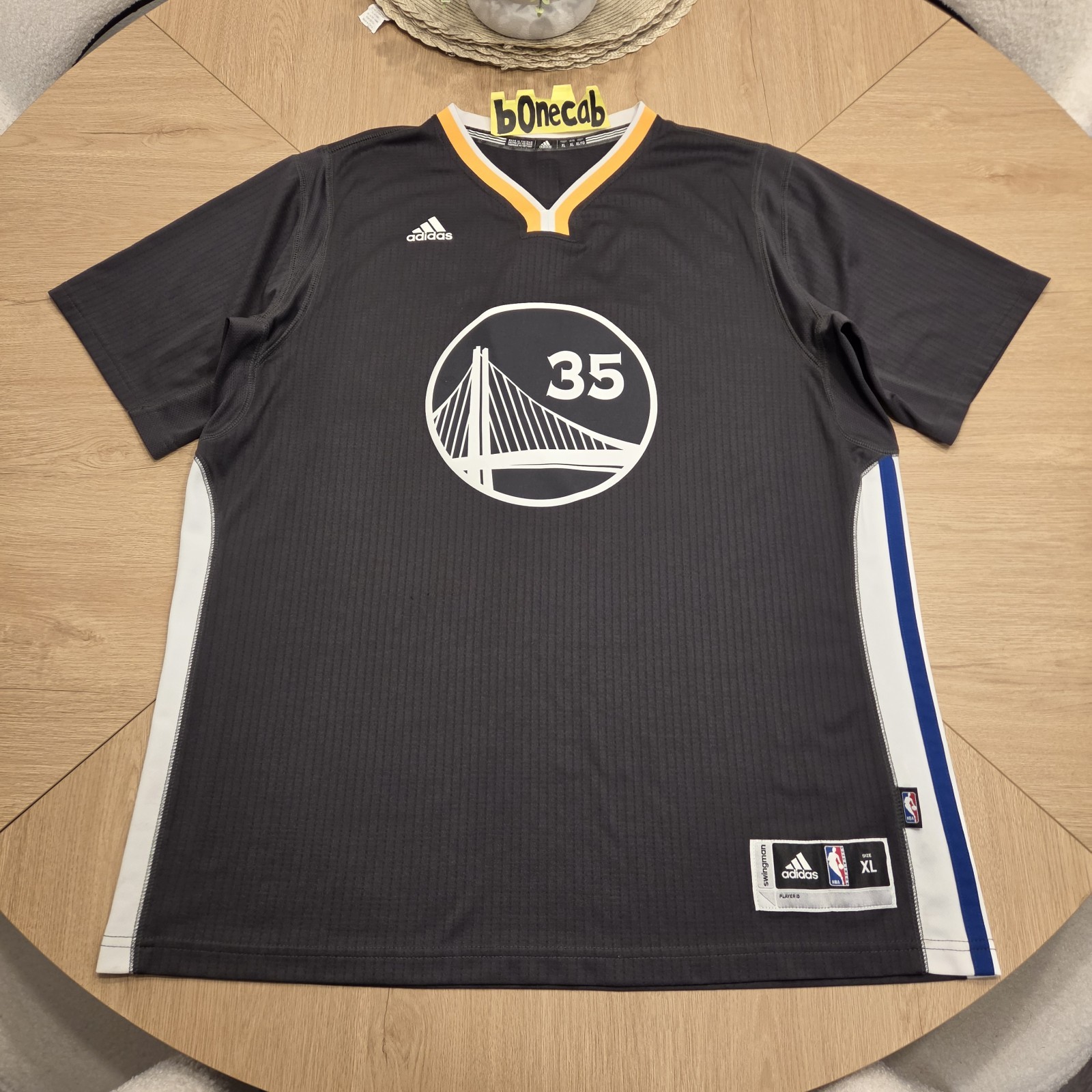 NBA Authentic Jersey XL Kevin Durant Golden State Warriors Adidas Swingman #35