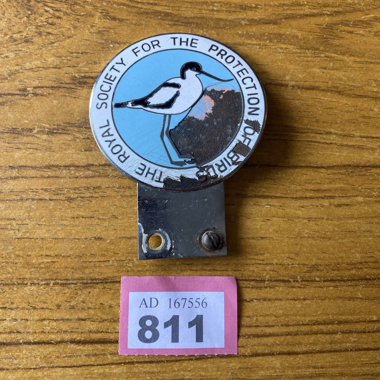 RSPB Royal Society for the Protection of Birds Enamel Car Badge 