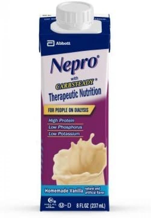 Nepro W/ Carbsteady Therapeutic Nutritional Shake Homemade Vanilla 8oz Carton 24 Nepro W/ Carbsteady Therapeutic Nutritional Shake Homemade Vanilla 8oz Carton 24