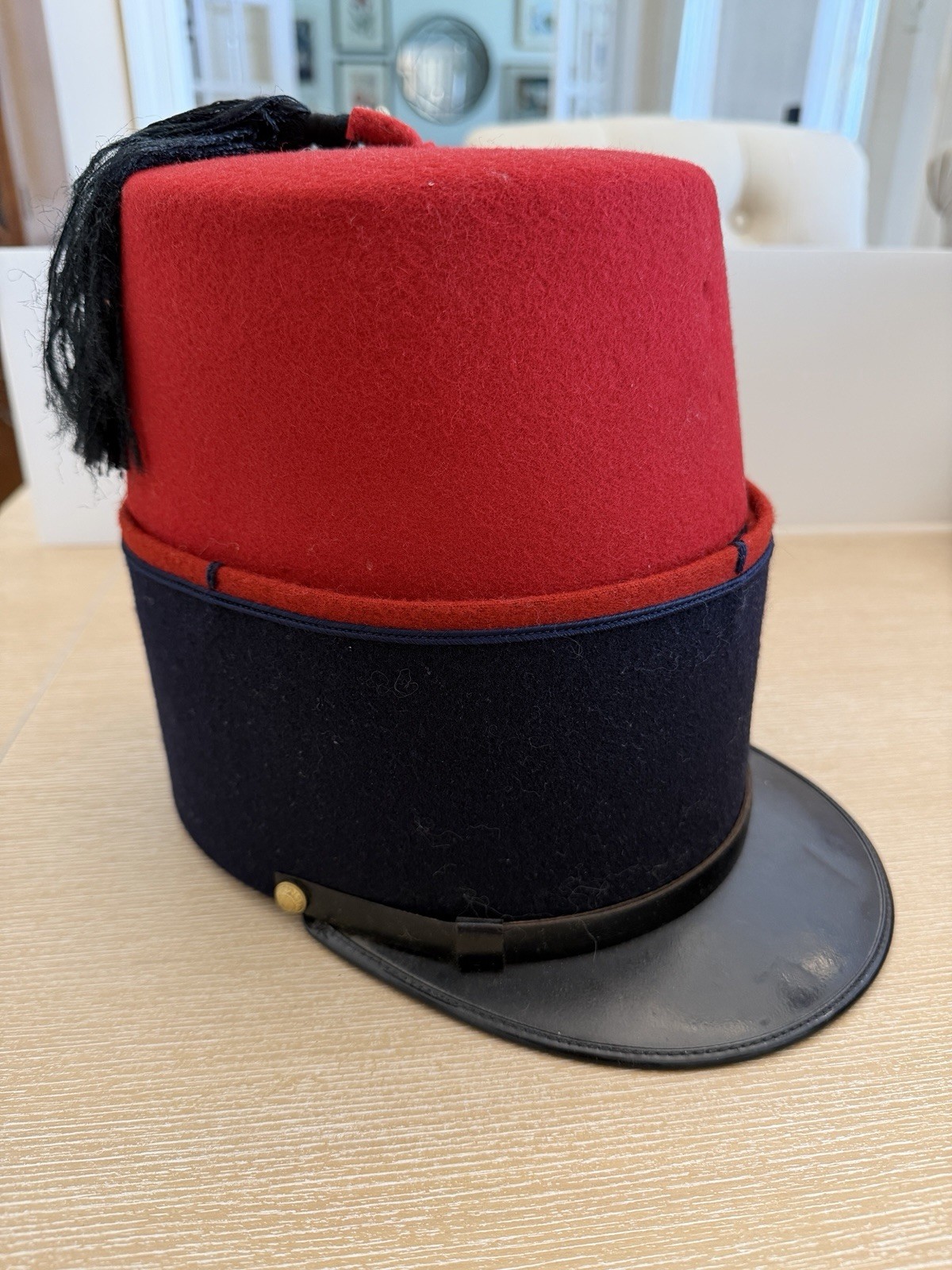 Vintage French Foreign Legion Kepi Cap Frame & Moroccan Fez Bundle