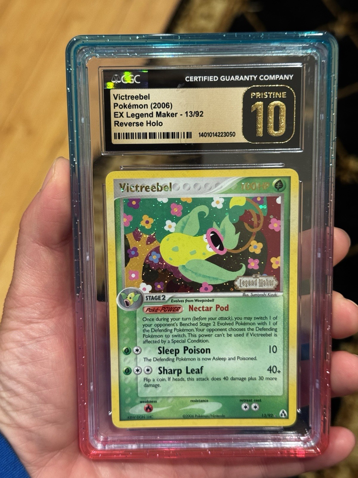 SWIRL🌀 Pokemon EX Legend Maker Victreebel 13 Reverse Holo CGC PRISTINE 10 POP 4 SWIRL🌀 Pokemon EX Legend Maker Victreebel 13 Reverse Holo CGC PRISTINE 10 POP 4
