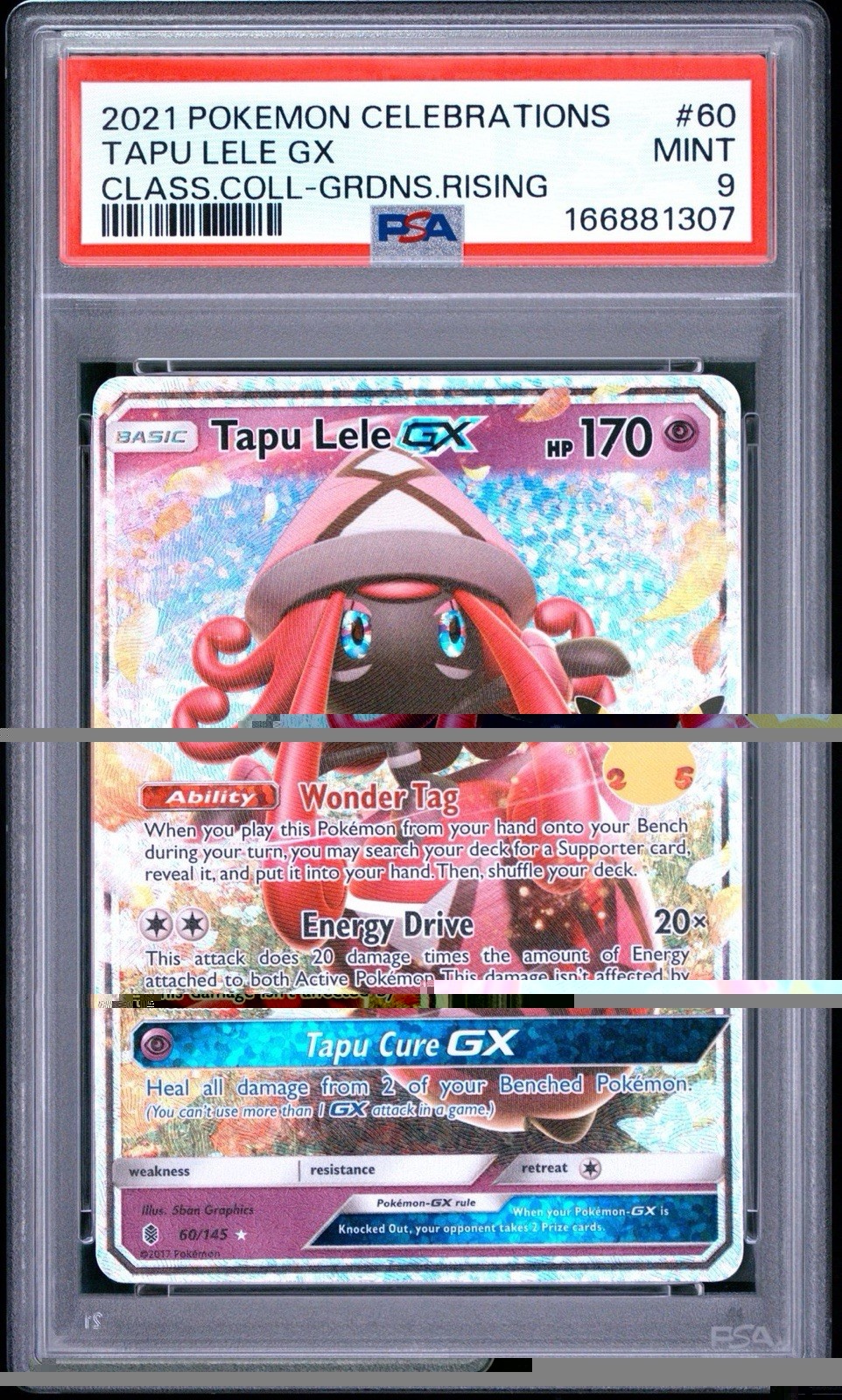 2021 POKEMON CELEBRATIONS CLASSIC COLLECTION #60 TAPU LELE GX PSA 9 2021 POKEMON CELEBRATIONS CLASSIC COLLECTION #60 TAPU LELE GX PSA 9