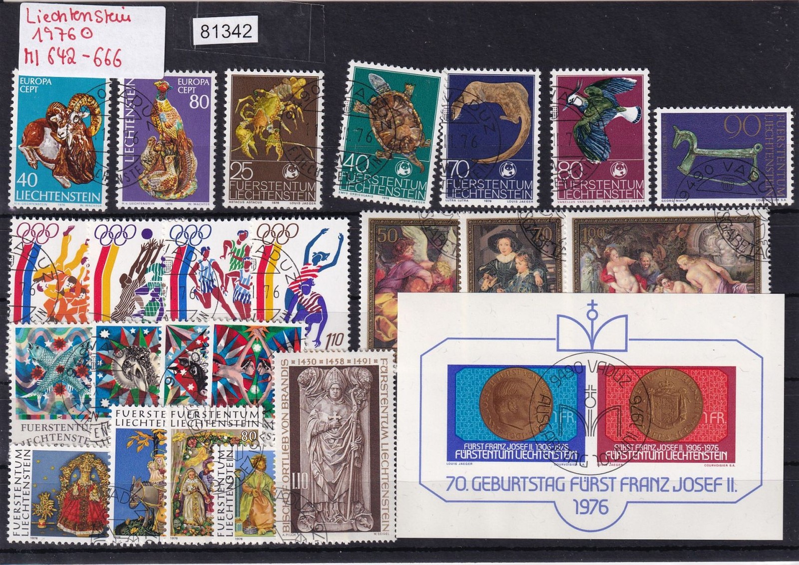 Liechtenstein 1976 Stamped Complete