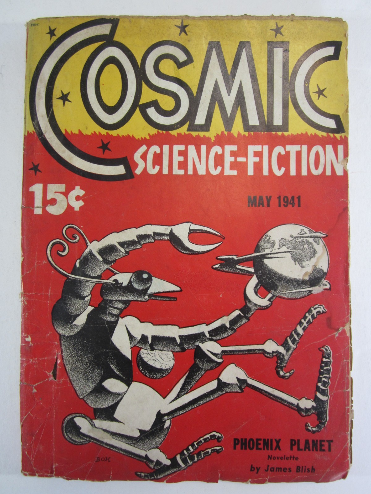 Cosmic Science-Fiction Pulp May 1941 v. 1 #2 GD Hannes Bok Cover Art Cosmic Science-Fiction Pulp May 1941 v. 1 #2 GD Hannes Bok Cover Art