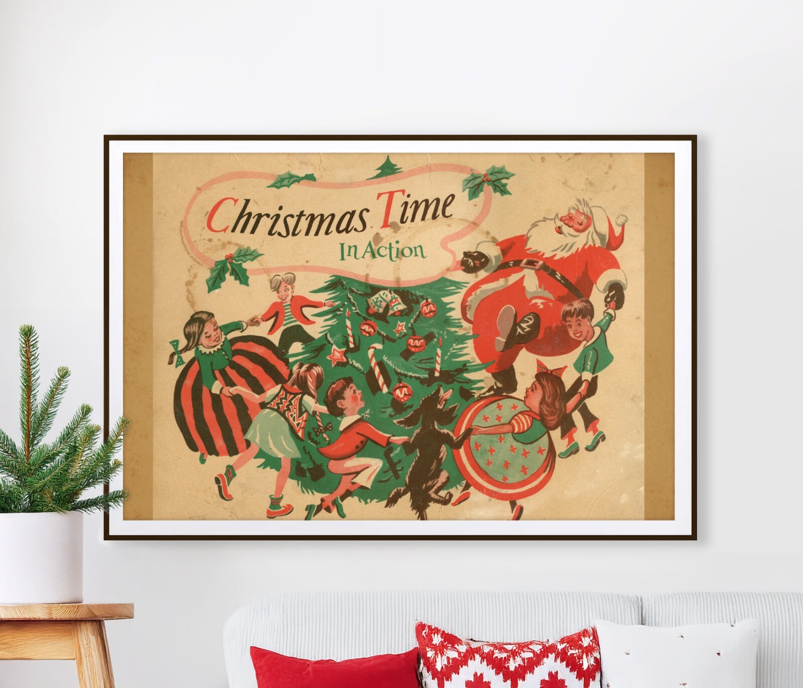 1949 Vintage Santa POSTER (up to 24 1949 Vintage Santa POSTER (up to 24