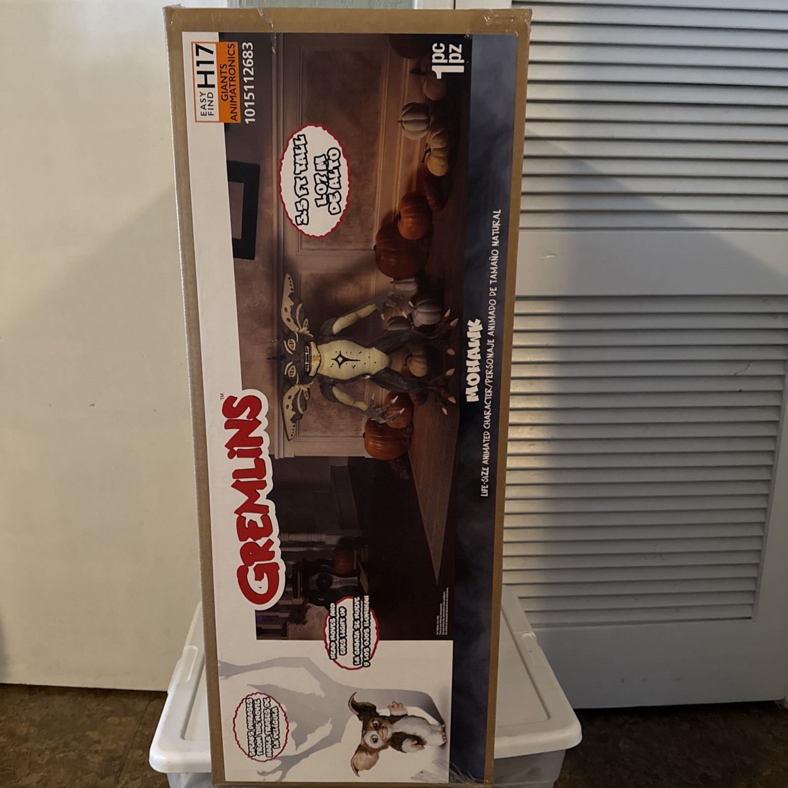 Gemmy Stripe Gremlin 3.5 ft LED Home Depot Halloween Animatronic New Rare 