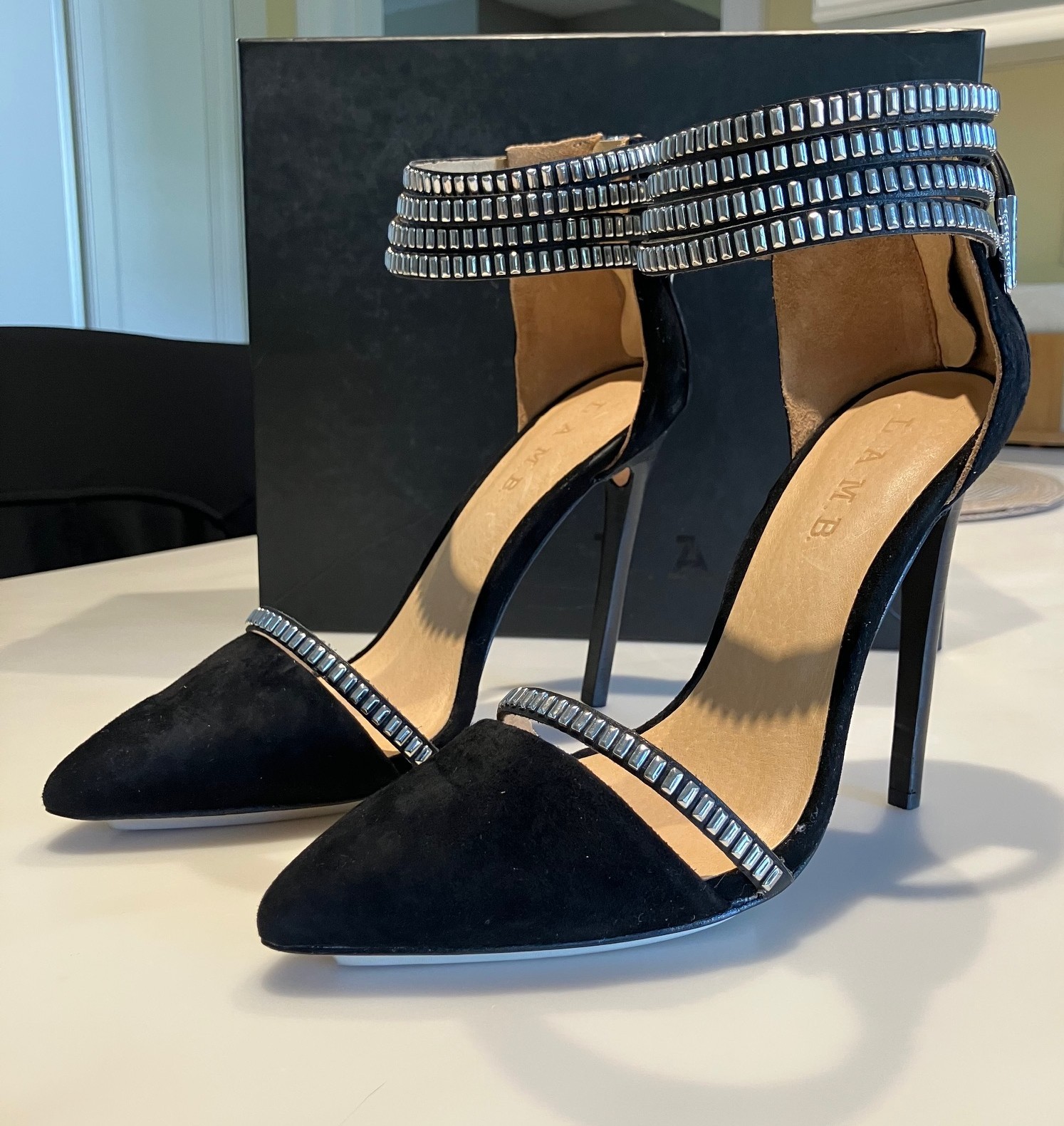 L.A.M.B. Black Suede Platform Stiletto, Punk Streetwear Meets Hollywood Glam