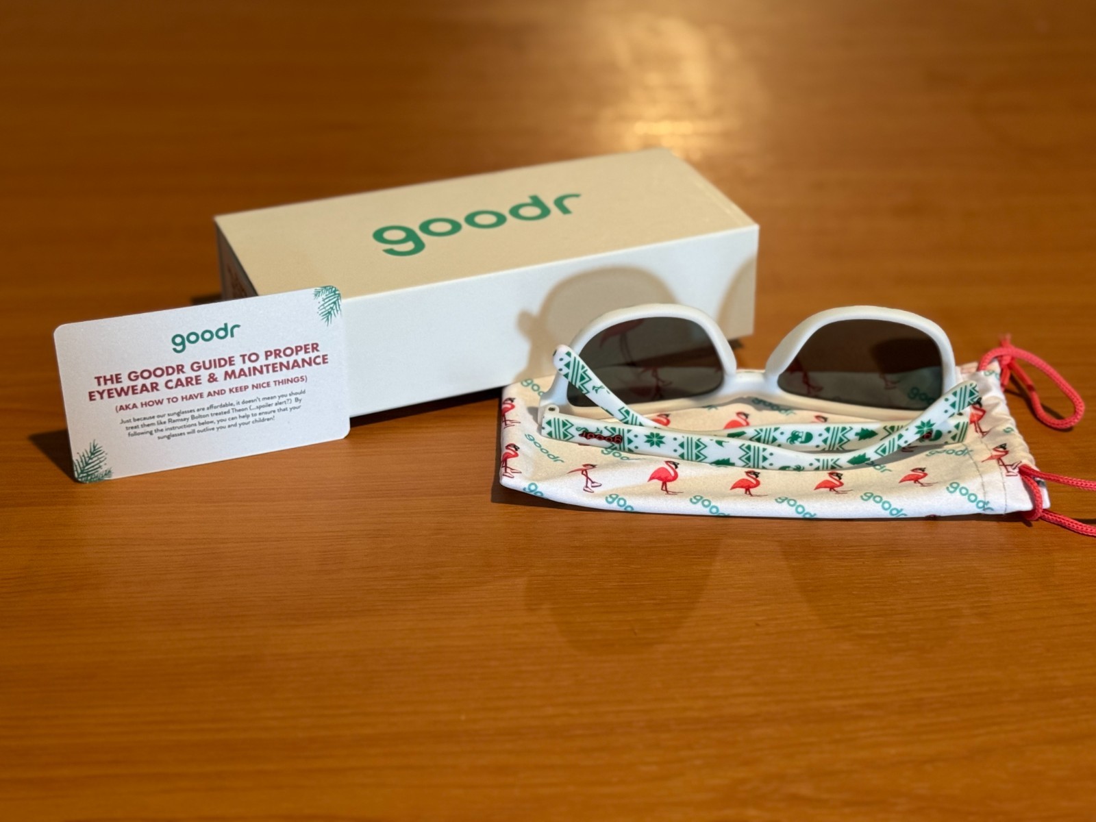 Goodr Sunglasses OG “Merry Flocking Christmas” (Limited Edition, Discontinued)