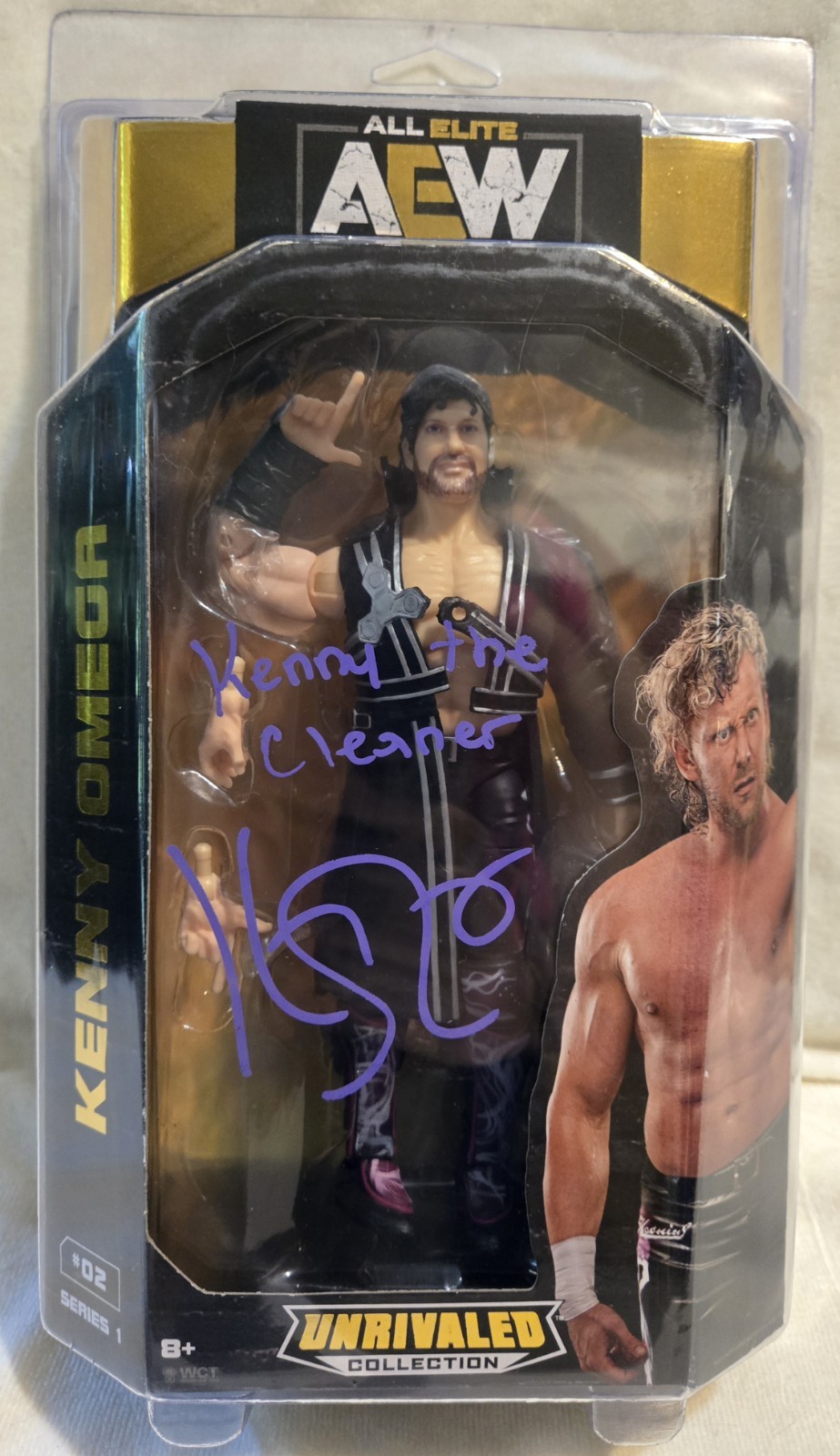 Kenny Omega Signed AEW Unrivaled Series 1 #02 Figure JSA Witness COA