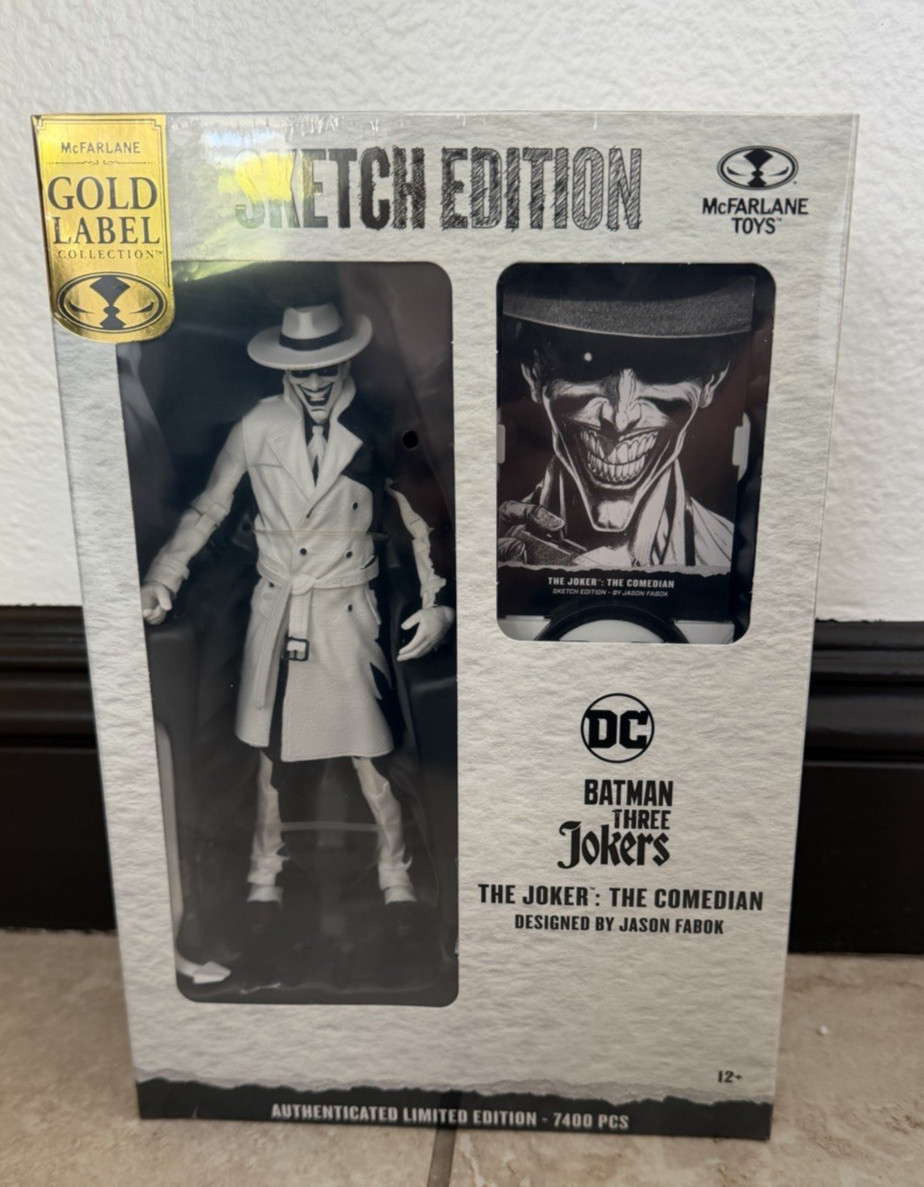 McFarlane DC Multiverse The Joker Comedian Sketch Edition Gold Label Jason Fabok