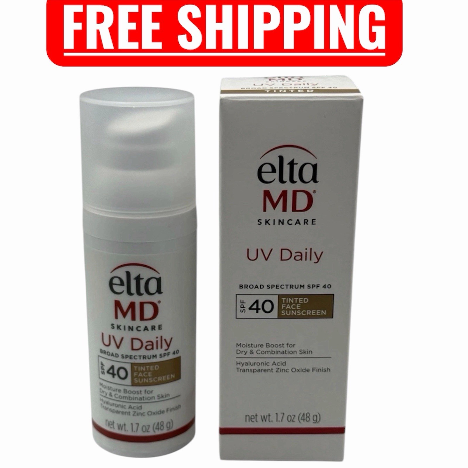Elta MD UV Daily TINTED Broad Spectrum SPF40 1.7floz |Moisture Boost Exp 07/2028