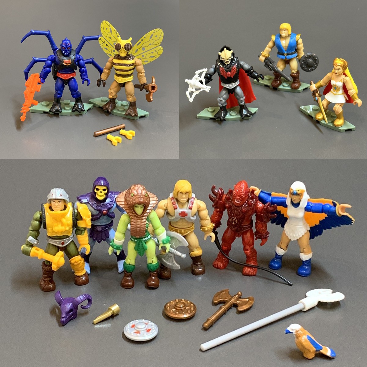 11 MEGA BLOKS Construx CASTLE GRAYSKULL Masters of the universe Heman MOTU GGJ67