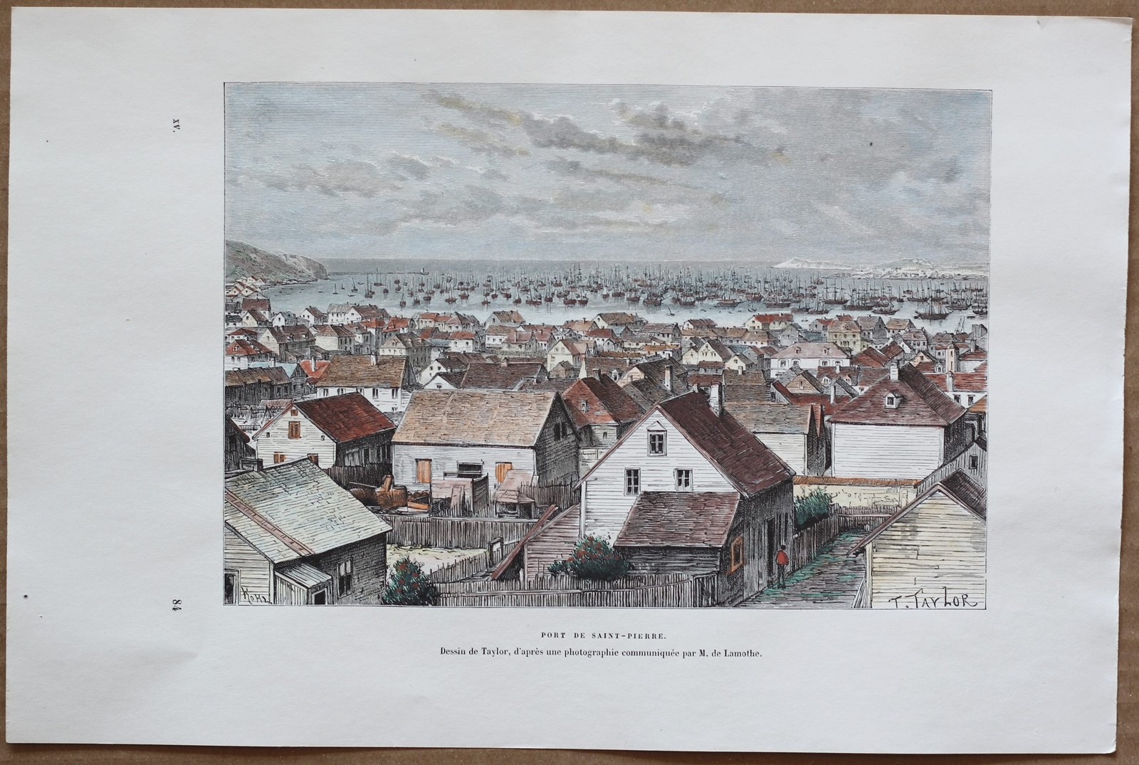 1890 Reclus print SAINT-PIERRE, SAINT PIERRE AND MIQUELON (#54)