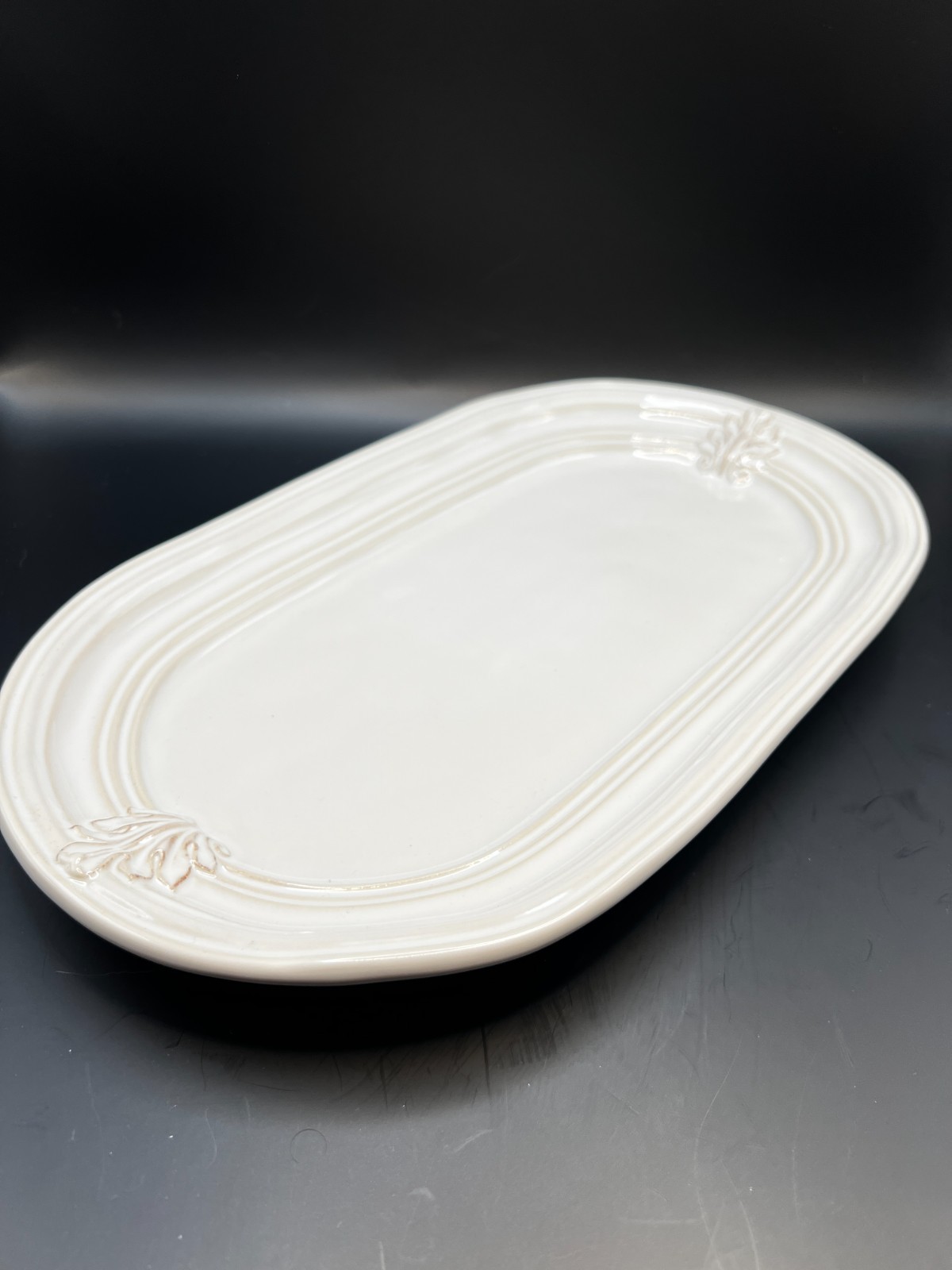 Juliska Country Estate / Jardins du Monde Style Serving Platter 14.5in (Rare)
