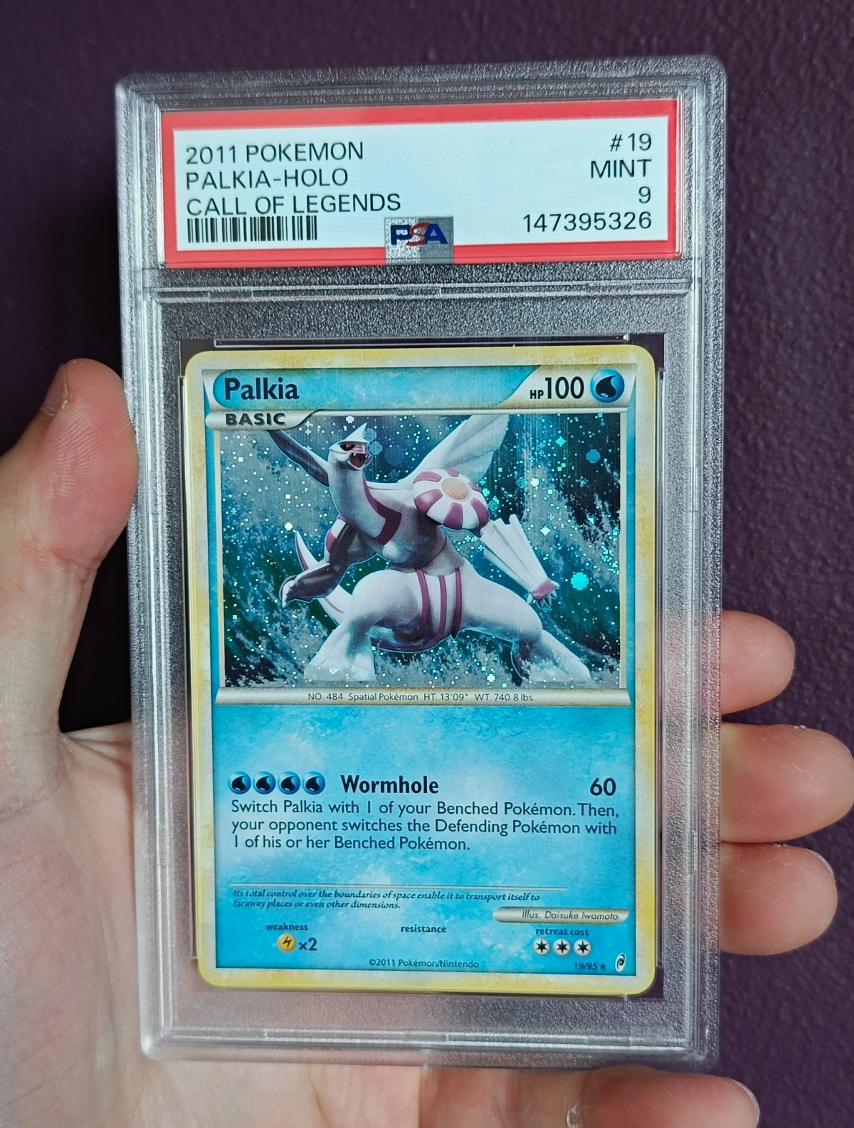Pokemon Palkia 19/95 Call of Legends Holo Rare - PSA 9 Mint Pokemon Palkia 19/95 Call of Legends Holo Rare - PSA 9 Mint