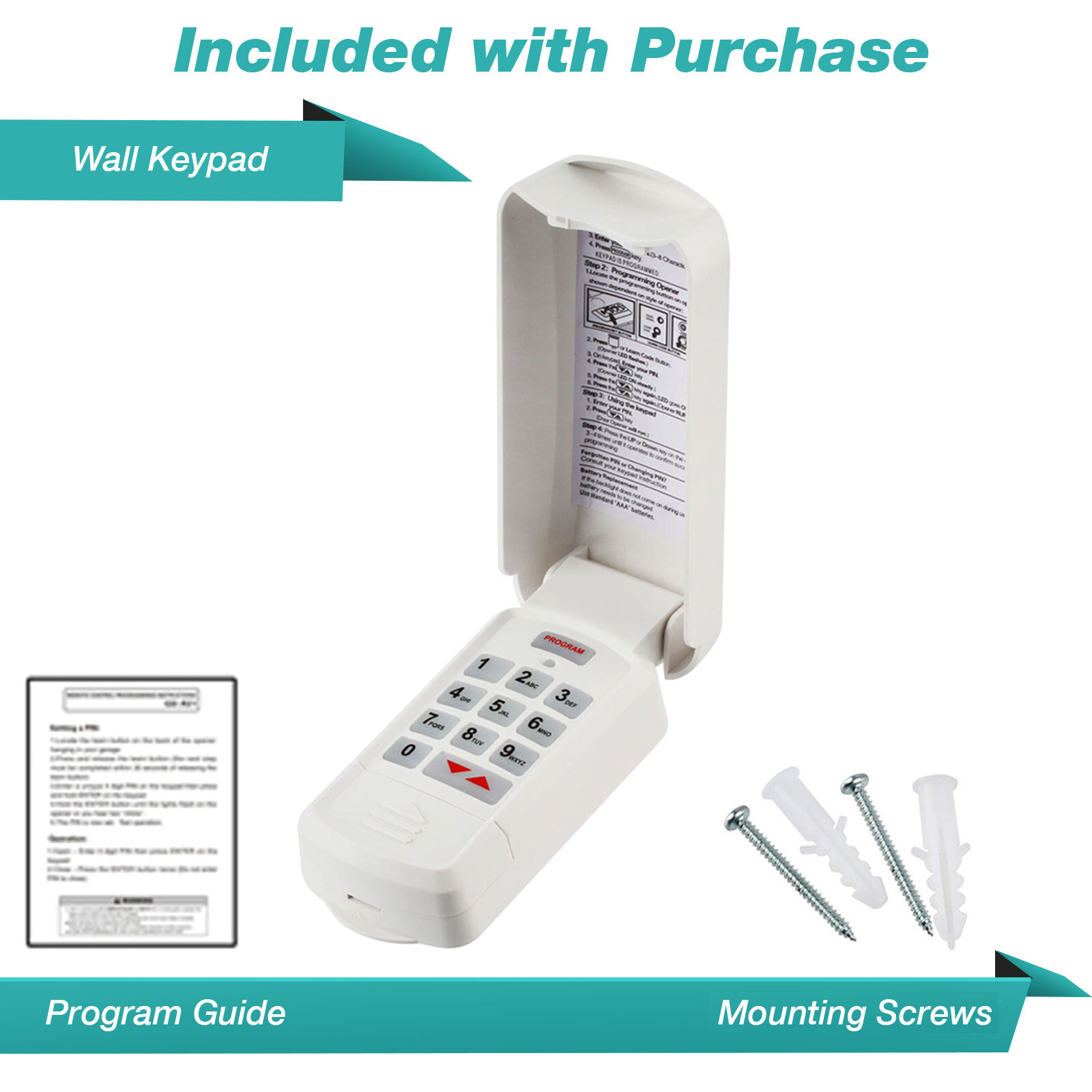 For Genie Garage Door Opener Remote Wireless Keyless Keypad Intellicode GK-R For Genie Garage Door Opener Remote Wireless Keyless Keypad Intellicode GK-R