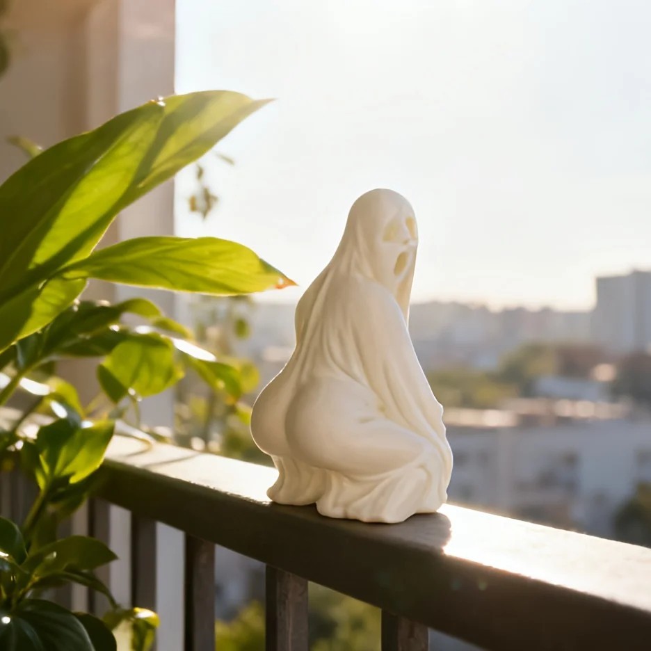 Ass Ghost Statue Halloween gothic Witch Home Decor Haunted Decorative Props 