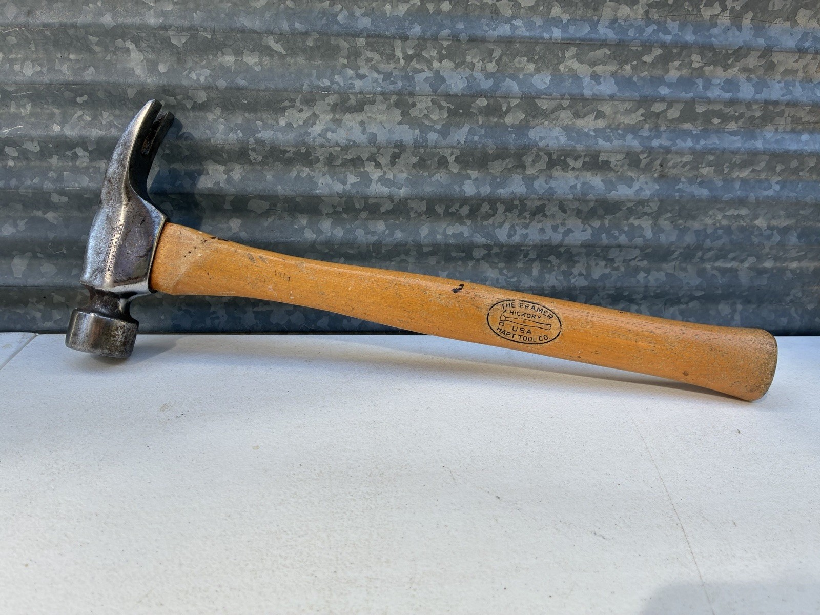Vintage Hart The Decker 21 Framing Claw Hammer USA Original Handle 15 3/4 Long