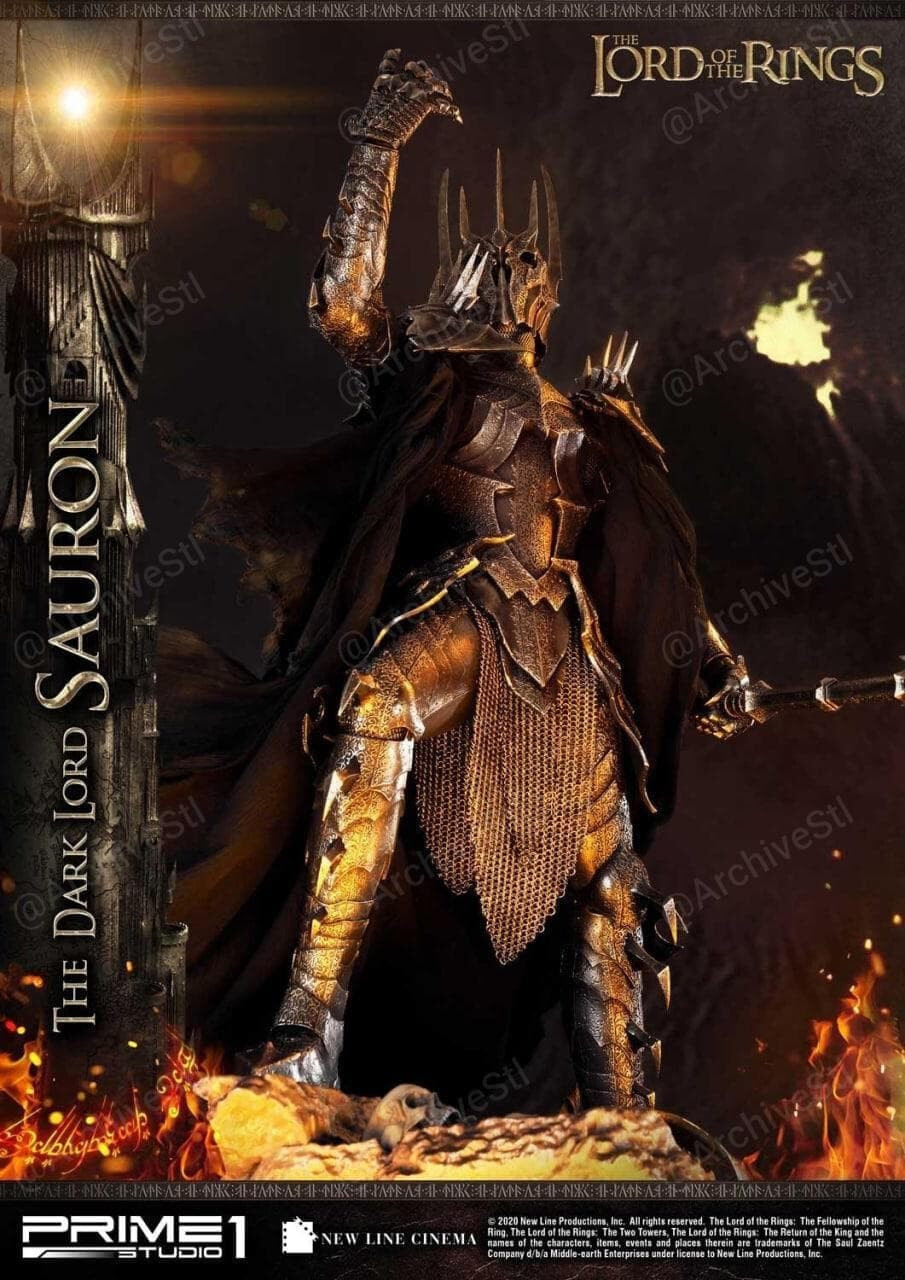 Sauron Sculpture Statue Model Kit  Lord of the Rings Unpainted/Unassembled