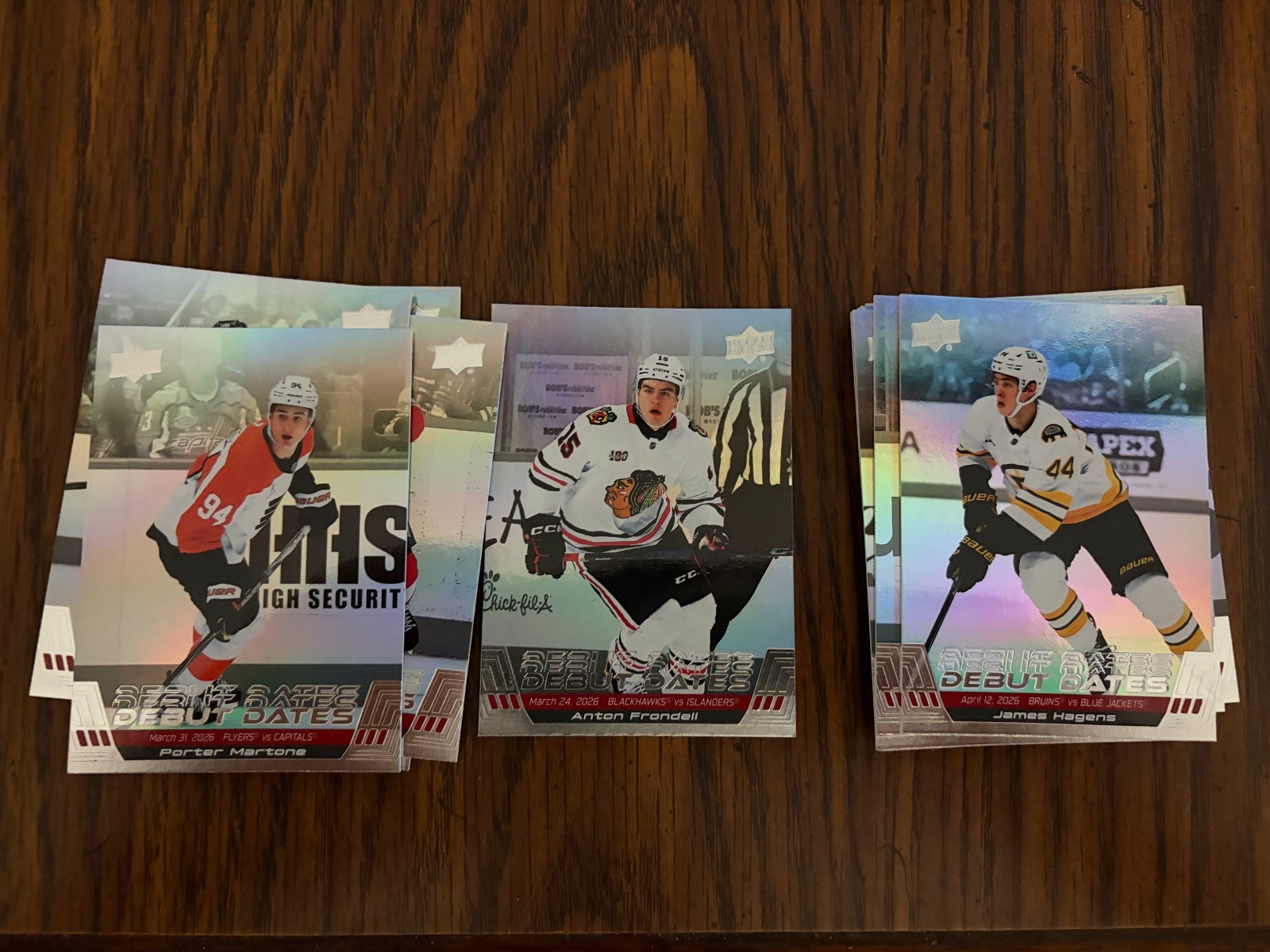 026-27 UPPER DECK SERIES 1  - DEBUT DATES -  YOU PICK