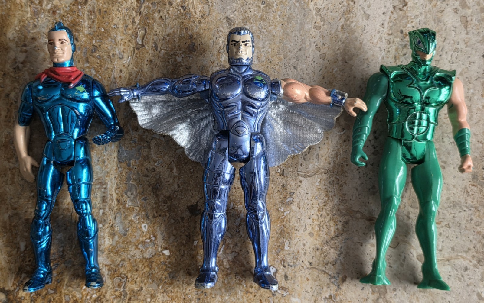 3pc Vintage Silverhawks Action Figures 1986 Telepix~Steelwill~Flashback~Bluegras 3pc Vintage Silverhawks Action Figures 1986 Telepix~Steelwill~Flashback~Bluegras