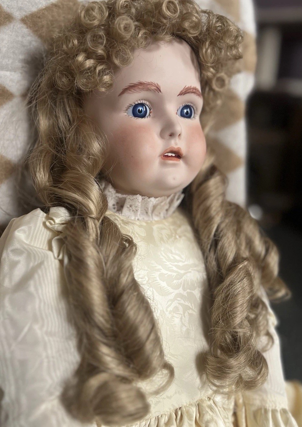 Charming JDK/Kestner Reproduction Doll Made In The 70s Jointed Comp  Body 171