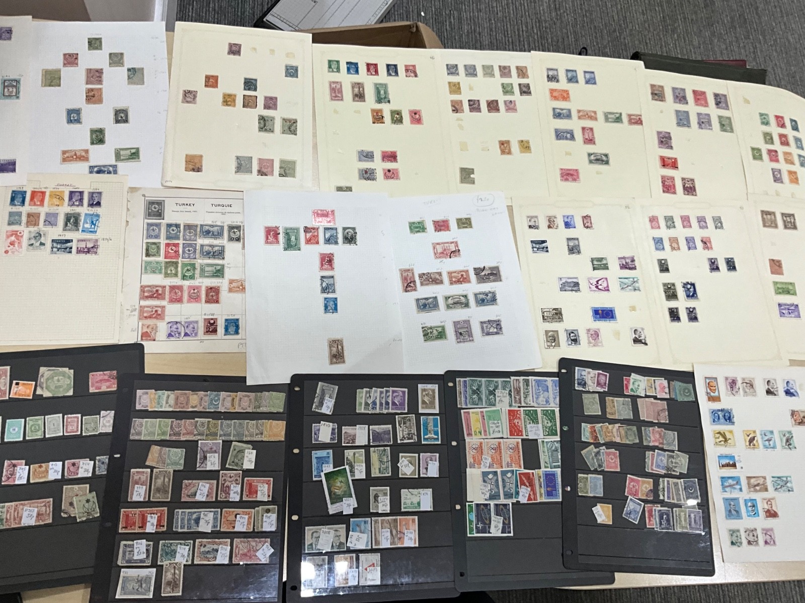 TURKEY STAMPS ottoman 1800s on mint &used 22 leaves/cards dif collections ##206 TURKEY STAMPS ottoman 1800s on mint &used 22 leaves/cards dif collections ##206