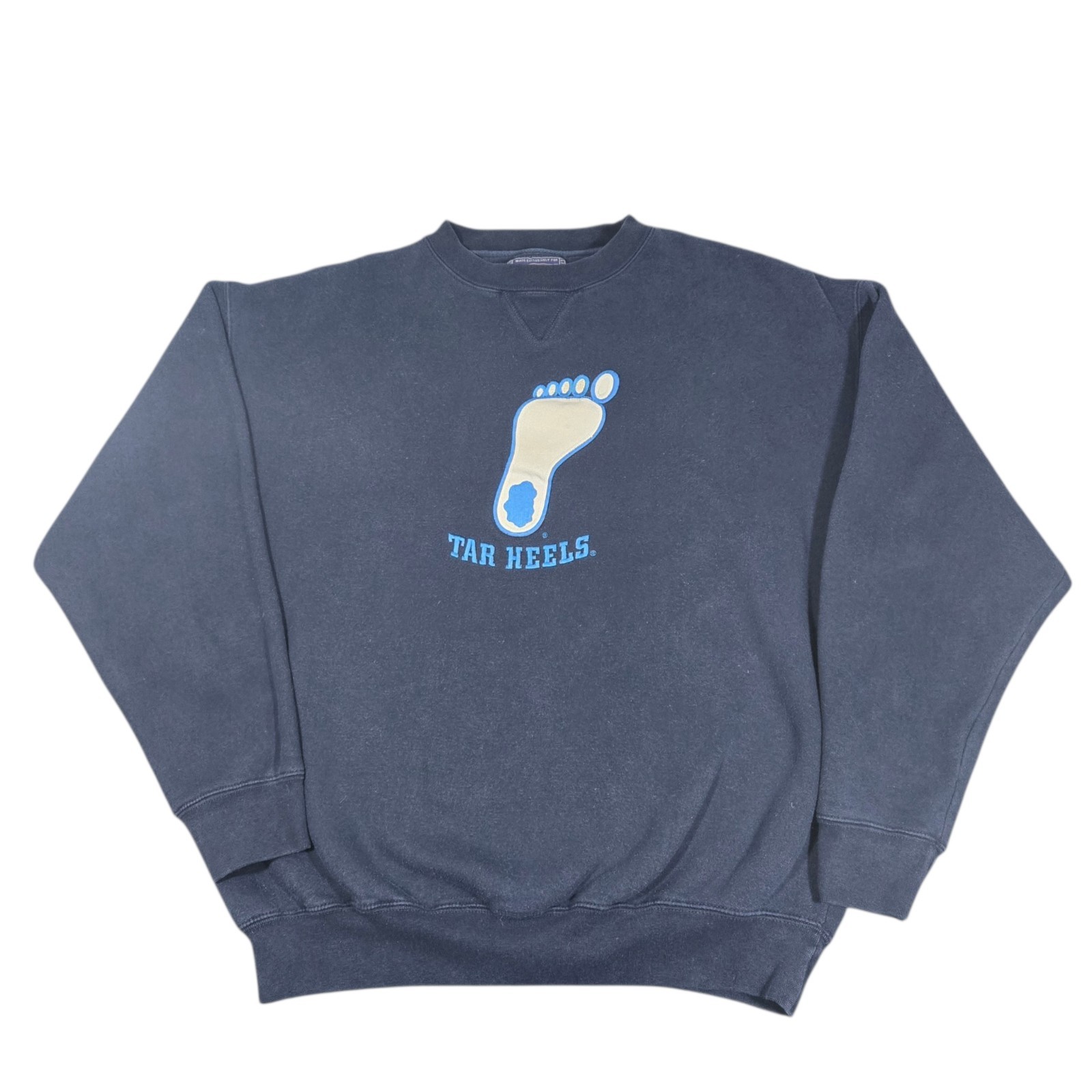 Vintage 90s UNC North Carolina Tar Heels Crewneck Sweatshirt Large Champs Sports