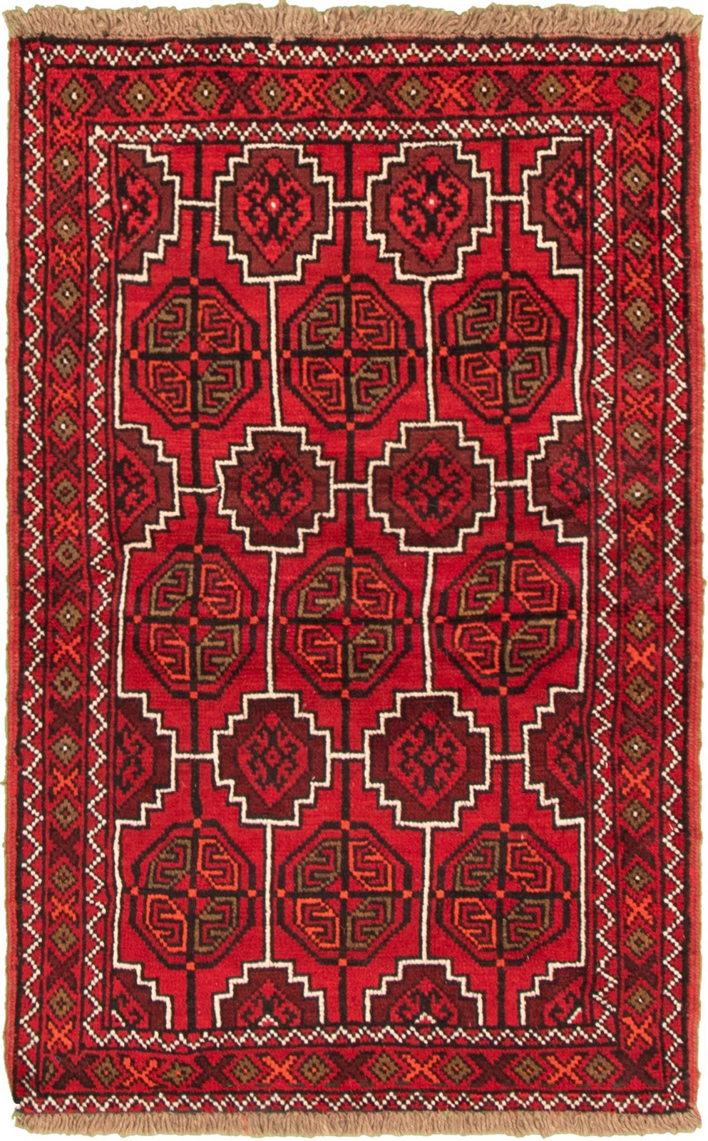 Traditional Vintage Hand-Knotted Area Rug 3'6