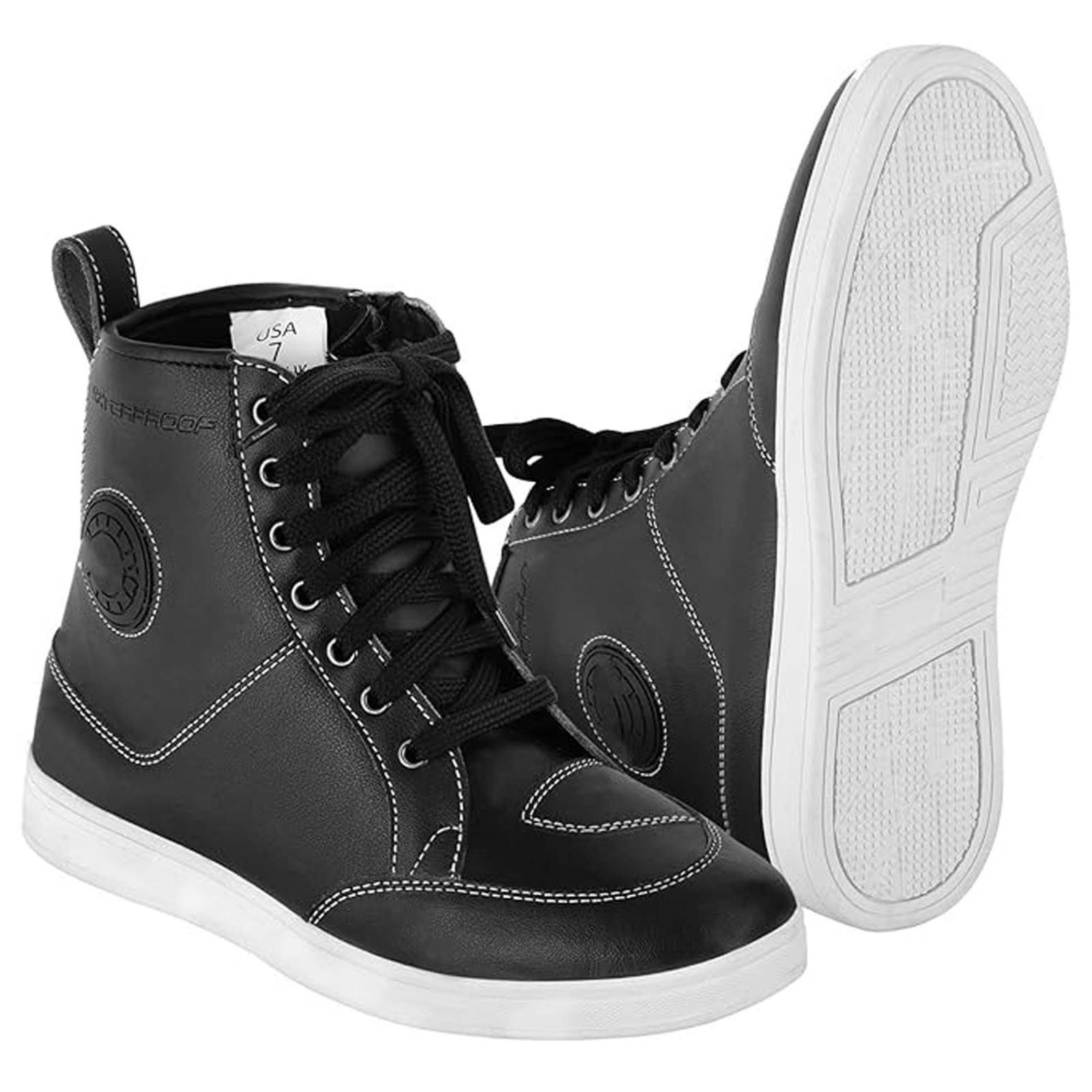 Men's Motorcycle Sneaker Boots Waterproof Shoes Protective Footwear CE Approved