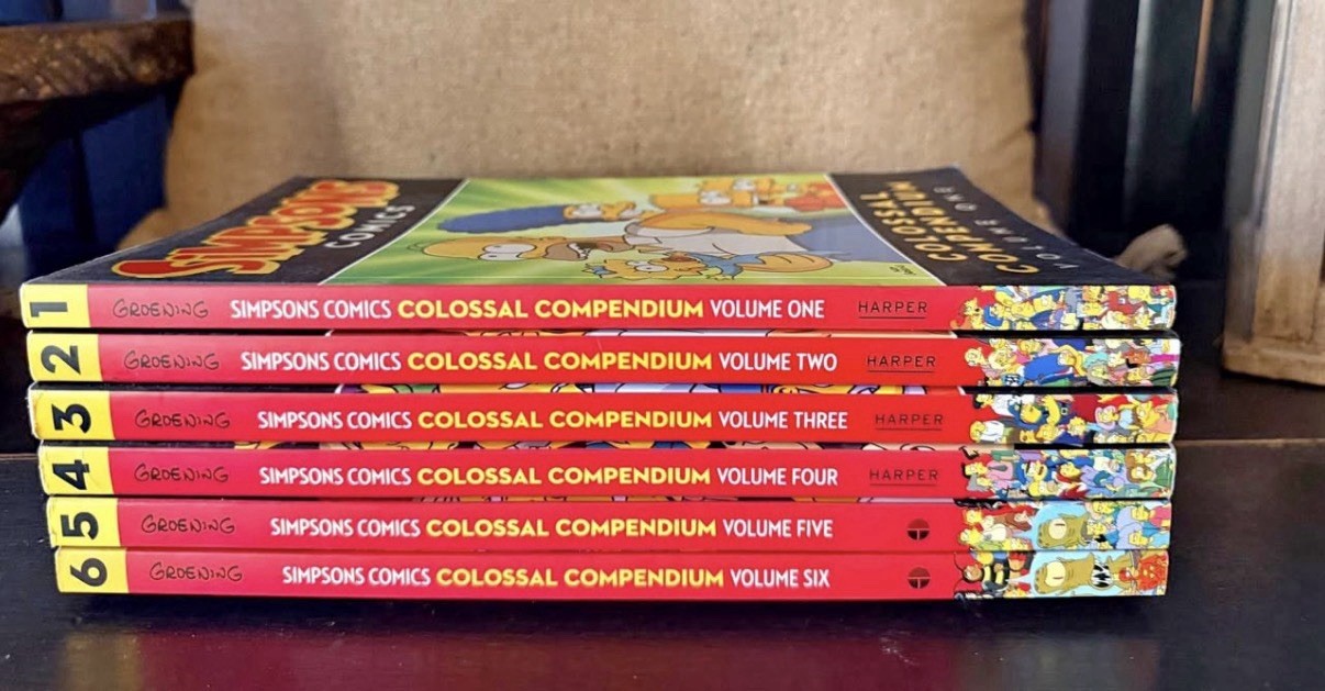 The Simpsons Comics Colossal Compendium Set Volumes 1-6 Matt Groening VG