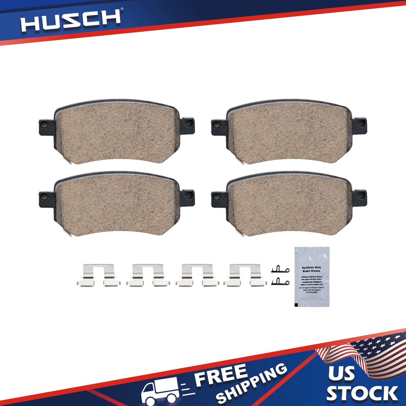 Rear Ceramic Brake Pads w/Hardware Set for MAZDA	6	2016 - 2021