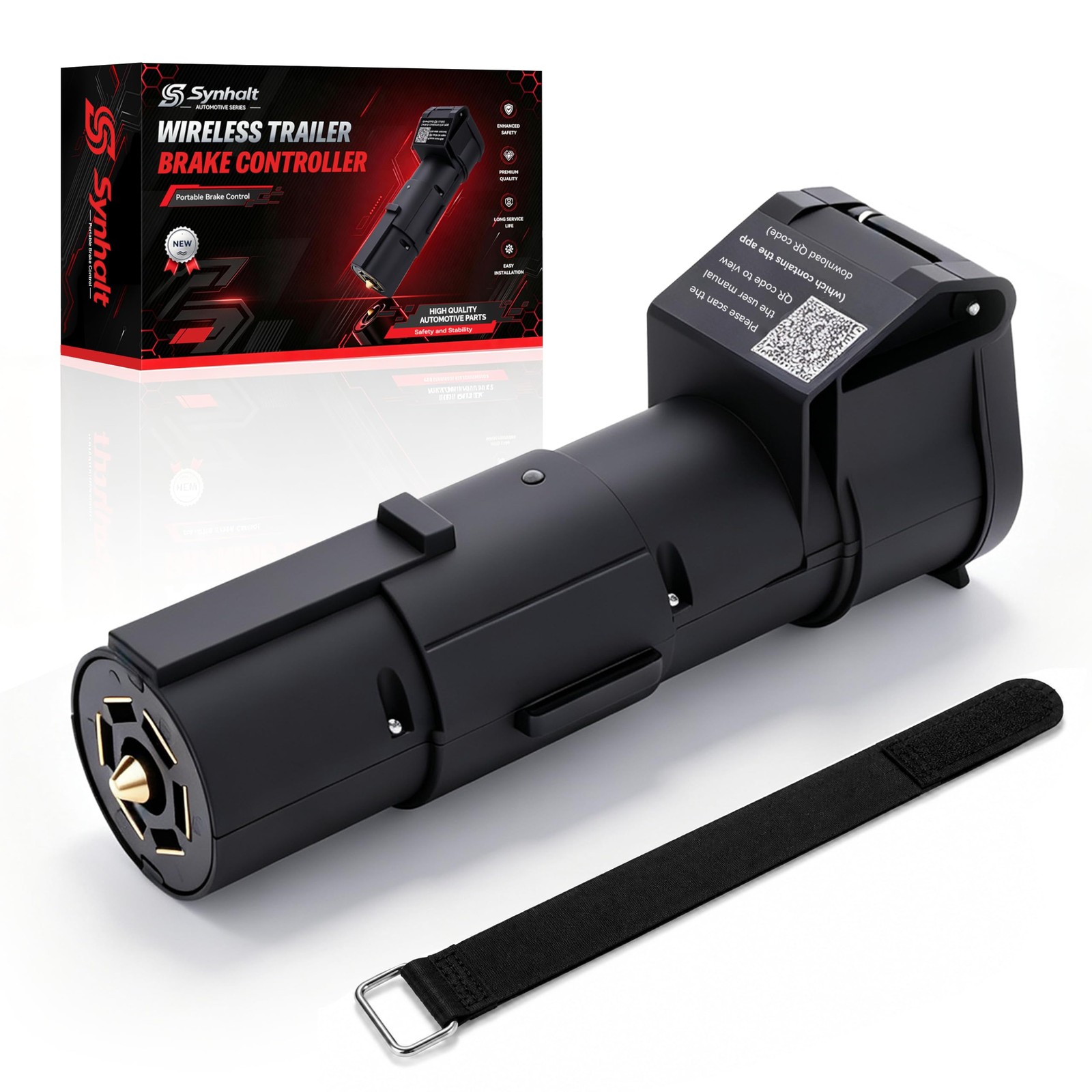 Wireless Bluetooth Trailer Brake Controller for Curt 51180 7 Way, 1-4 Axles