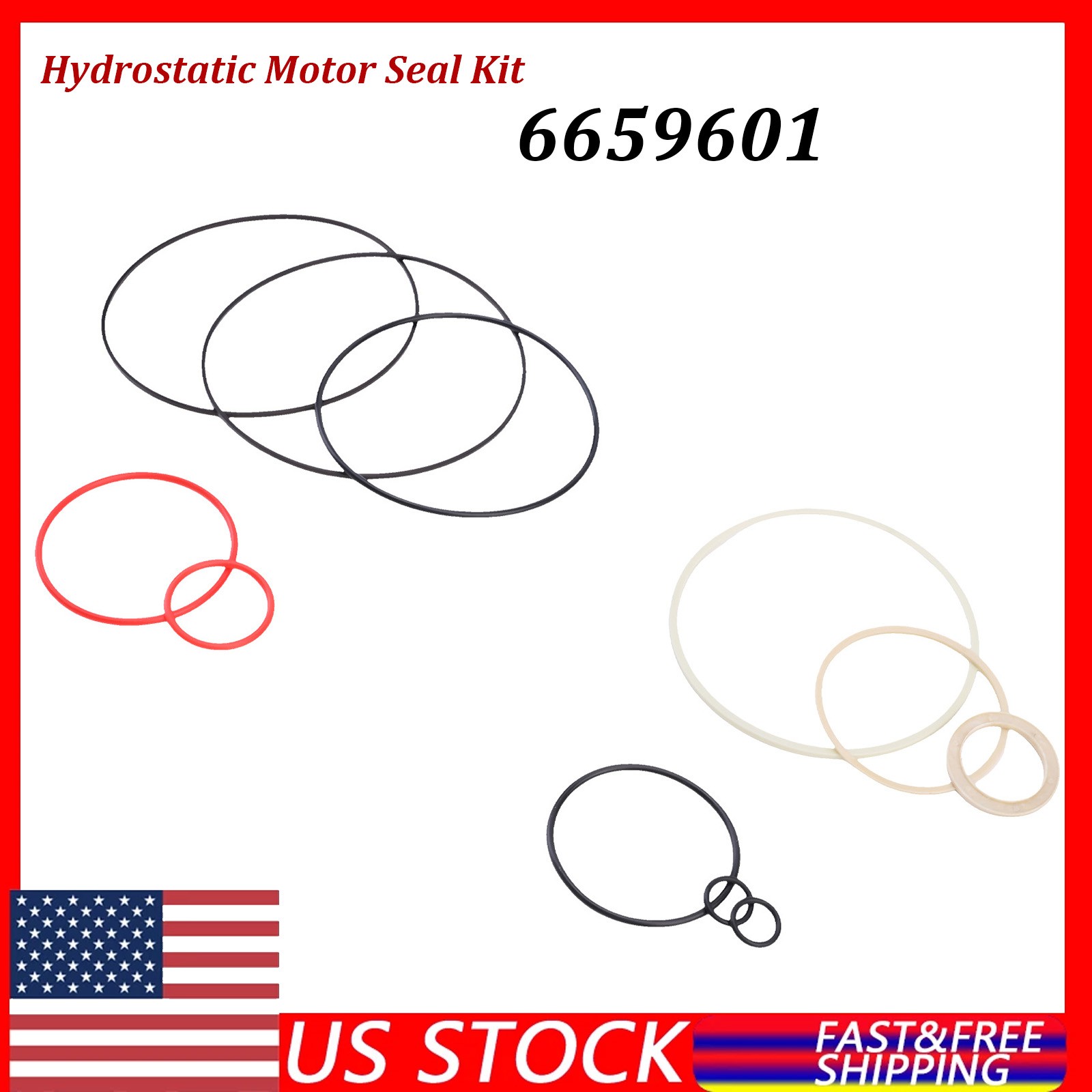 6659601 Hydrostatic Motor Seal Kit Set For Bobcat 645 653 743 751 753 Skid Steer
