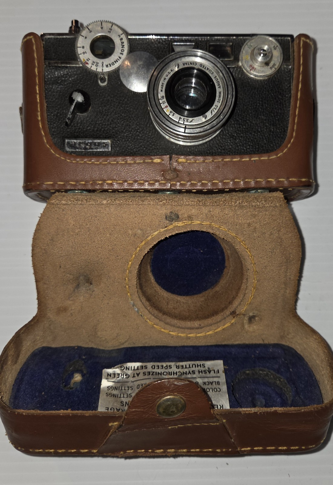 Vintage Argus C3 35mm rangefinder camera ~ The Brick Vintage Argus C3 35mm rangefinder camera ~ The Brick
