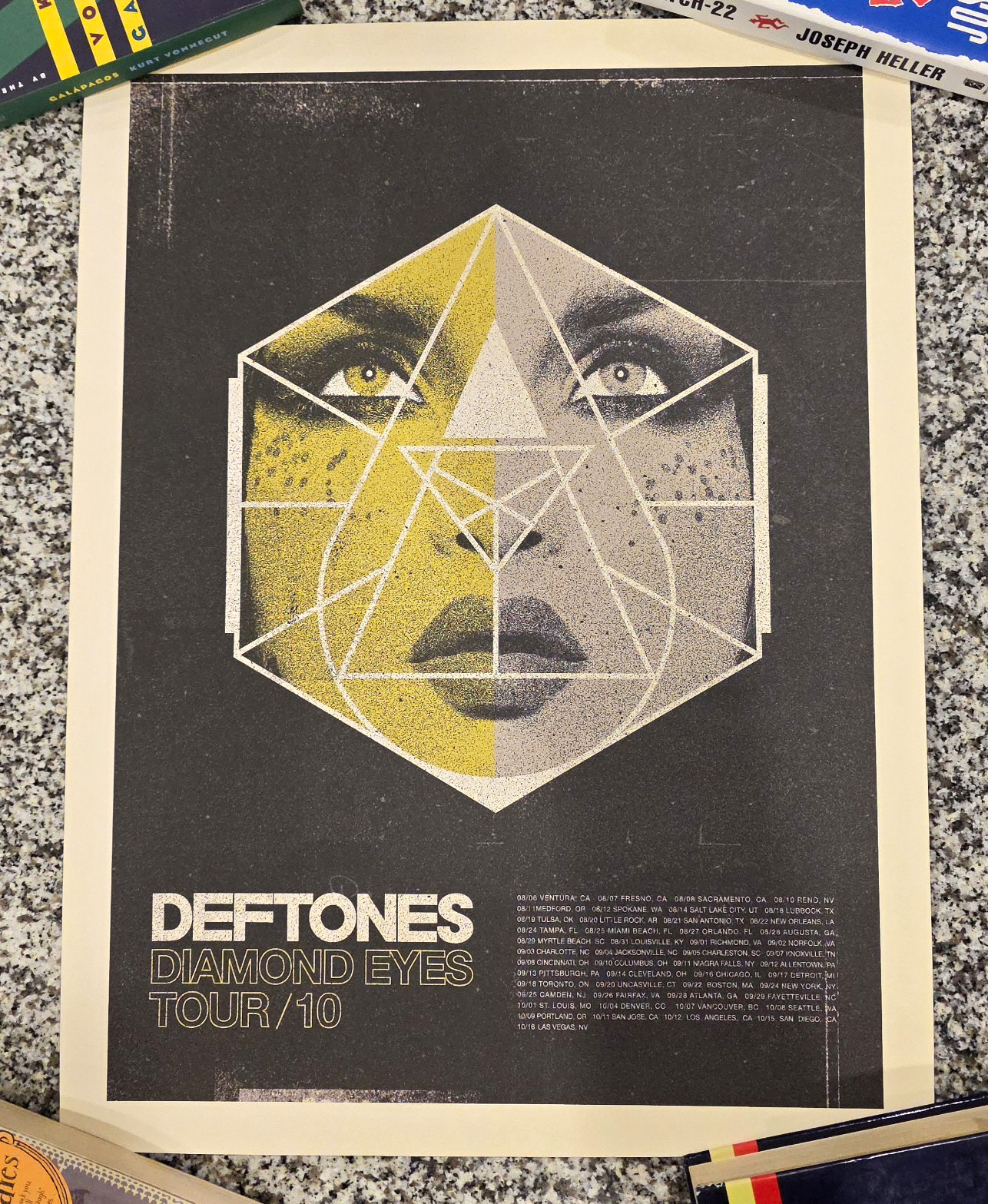 AUTHENTIC Deftones Diamond Eyes 2010 Tour Poster 24x18 Unframed