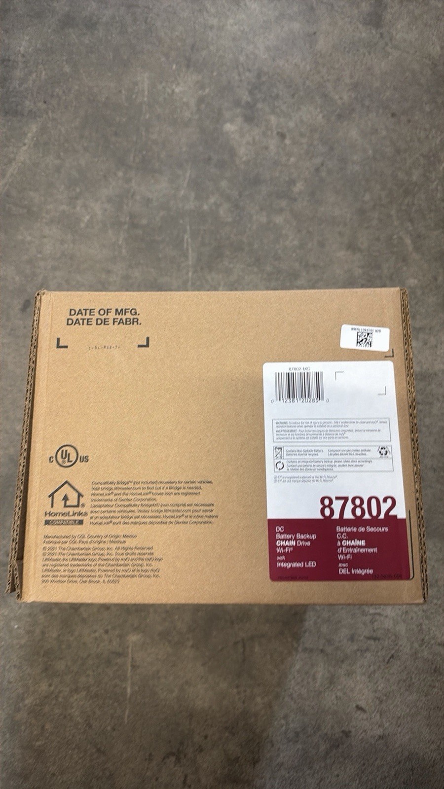 LiftMaster 87802 Battery Backup Unit Garage Door Opener Accessory LiftMaster 87802 Battery Backup Unit Garage Door Opener Accessory