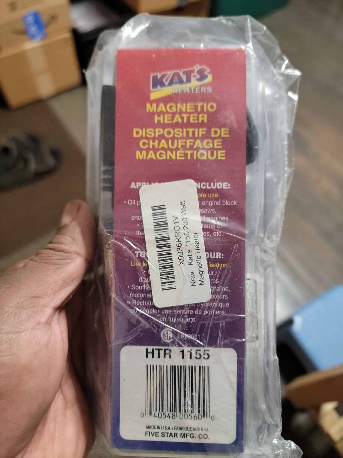 Kat\'s HTR 1155 Magnetic Engine Block Heater 200 Watt 120 Volt Kat\'s HTR 1155 Magnetic Engine Block Heater 200 Watt 120 Volt