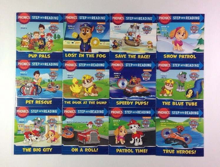 Paw Patrol Phonics Childrens Books Lot 12 