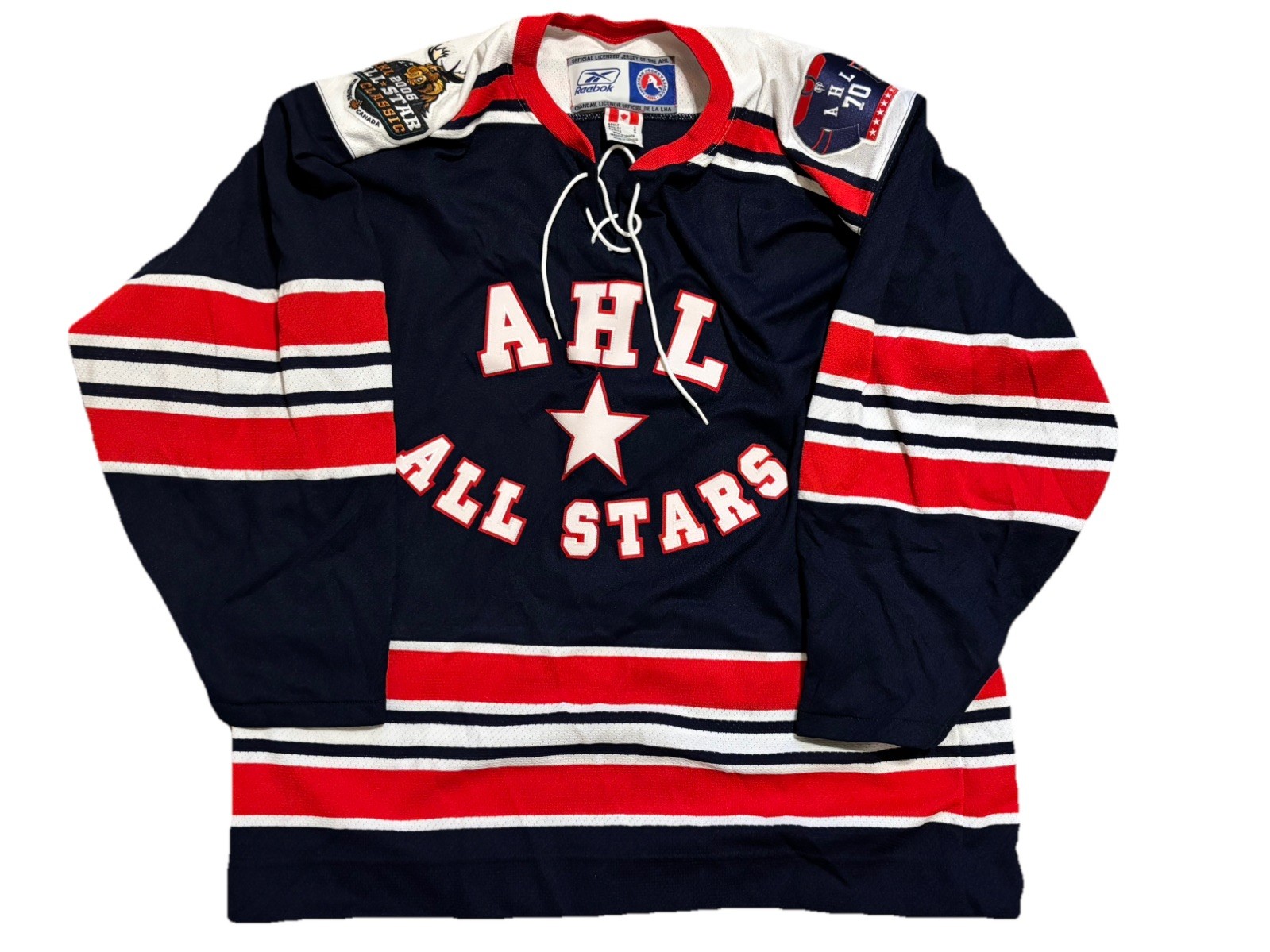 AHL All Star Classic 2006 Winnipeg Jersey Reebok CCM Air Knit Hockey Adult Large