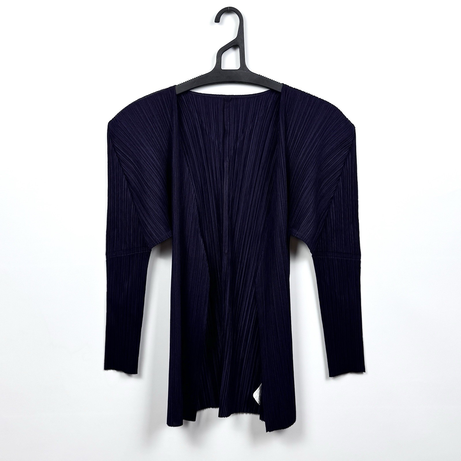 Pleats Please Issey Miyake Cardigan Pleatted Womens Purple Japan Jacket Size 3 Pleats Please Issey Miyake Cardigan Pleatted Womens Purple Japan Jacket Size 3