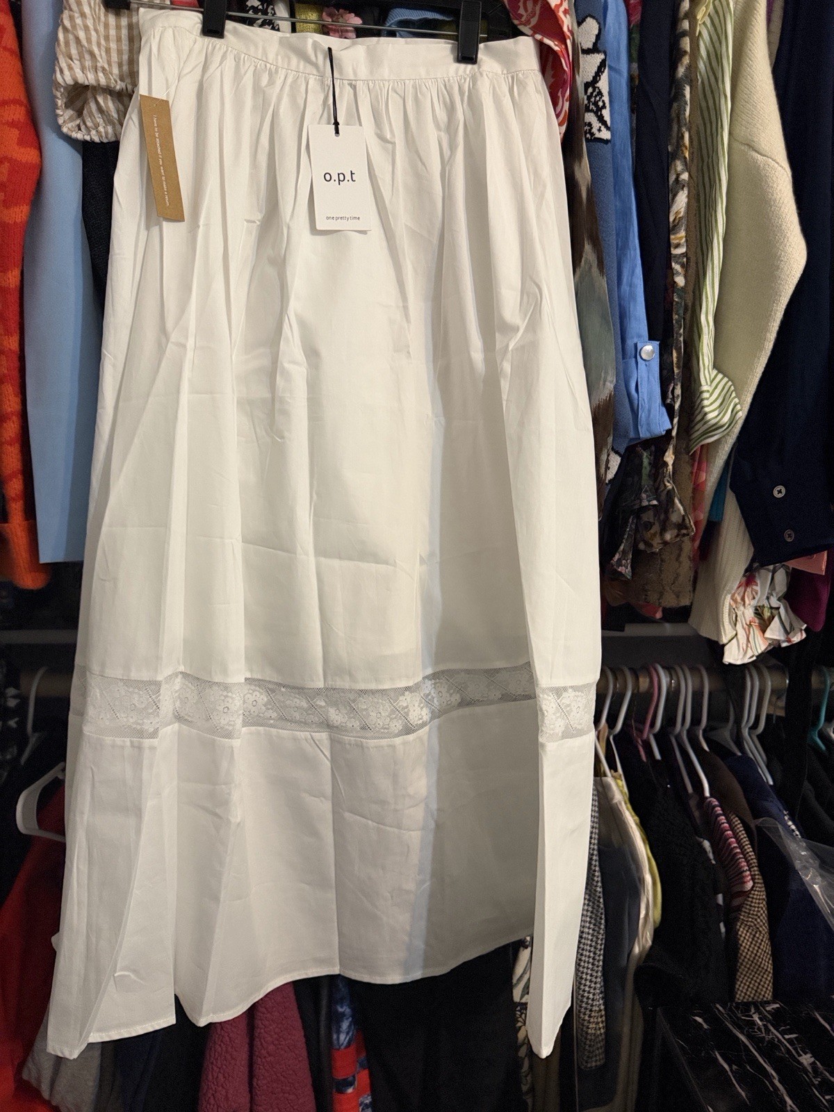 o.p.t White Maxi Skirt in White Small Few Moda